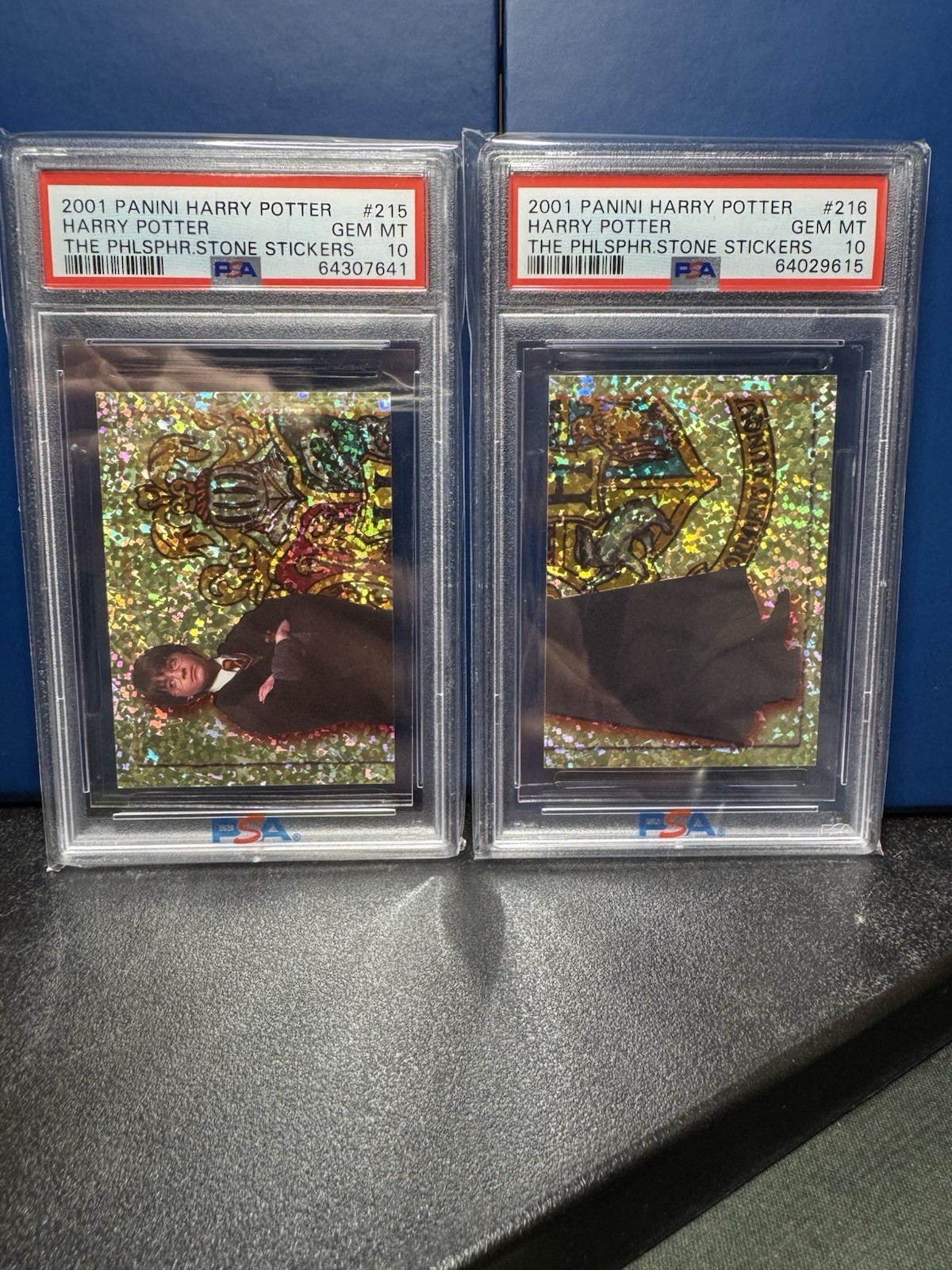 2001 Panini Harry Potter & The Philosopher’s Stone Sticker 215 216 PSA 10 2001 Panini Harry Potter & The Philosopher’s Stone Sticker 215 216 PSA 10