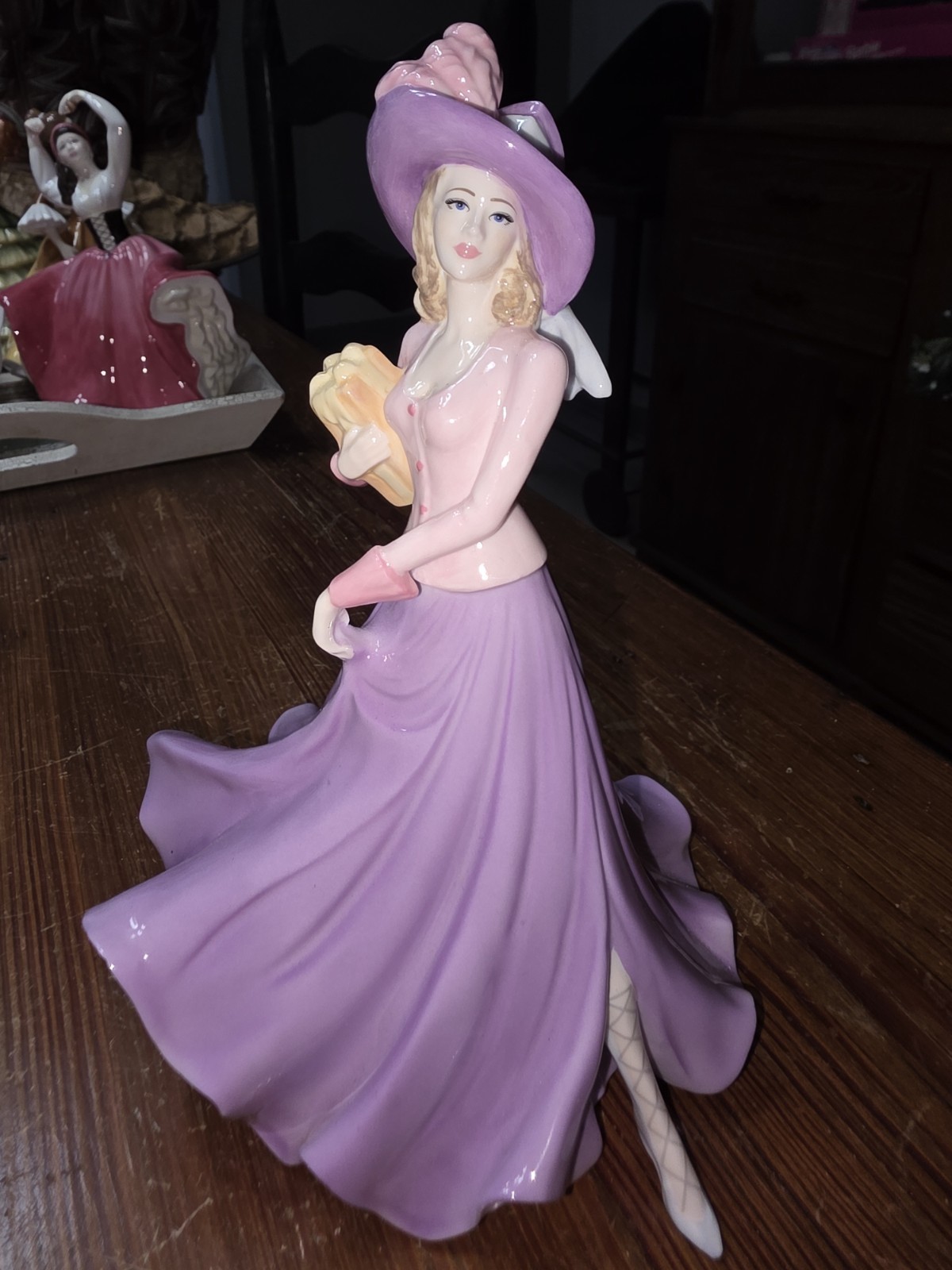 Coalport Sentiments The Birthday Present Bone China Lady Figurine
