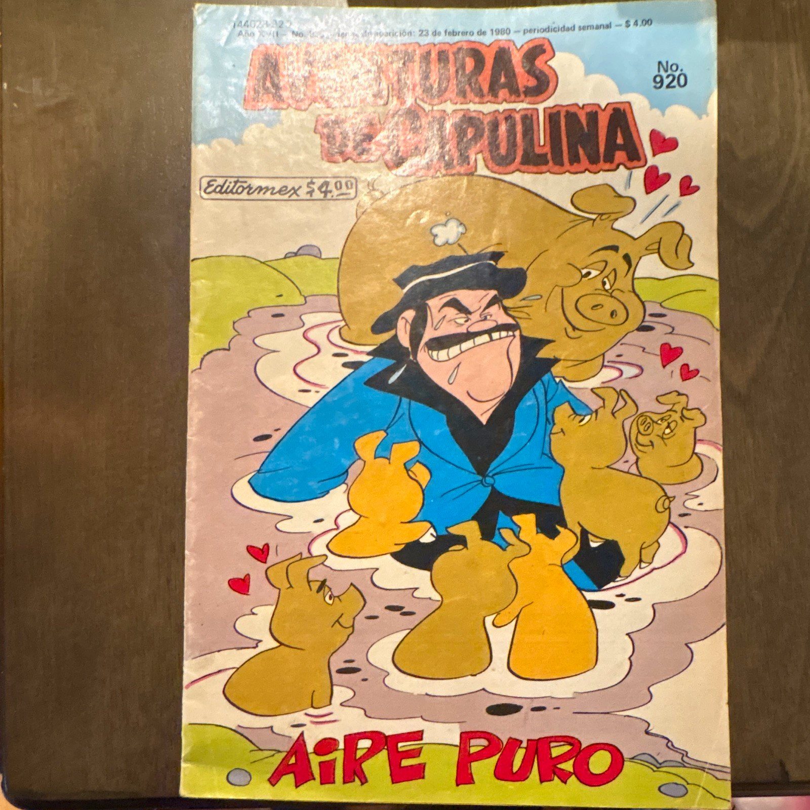 Editormex Aventuras de Capulina #920 Aire Puro 1980 Spanish Single Issue