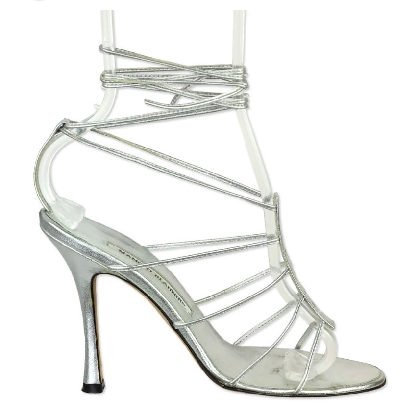 Manolo Blahnik Leather Gladiator Sandals