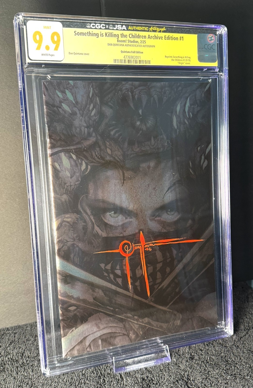 🔥🔥SIKTC Archive #1 CGC JSA 9.9 Signed Dan Quintana Foil Top Pop 1/1 LMT 200🔥
