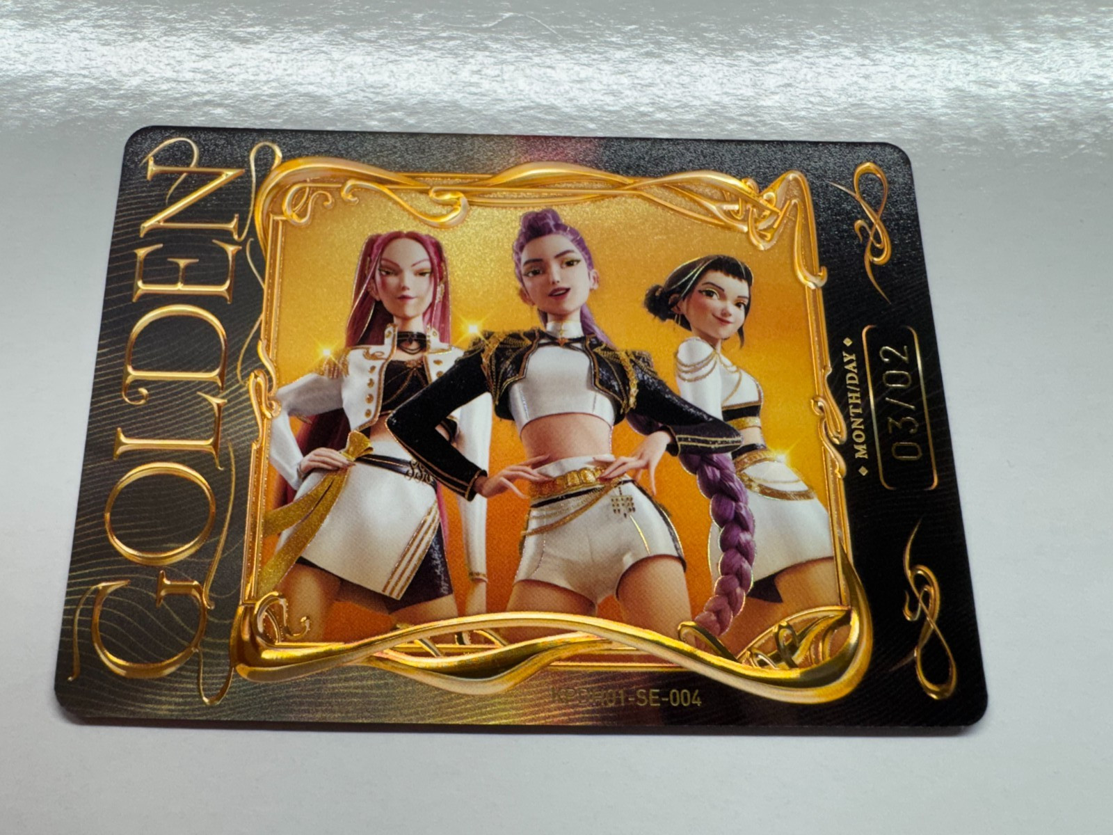 Kpop Demon Hunter Kayou Trio Golden SE-04 Trading Card Rumi Mira Zoey Serialized