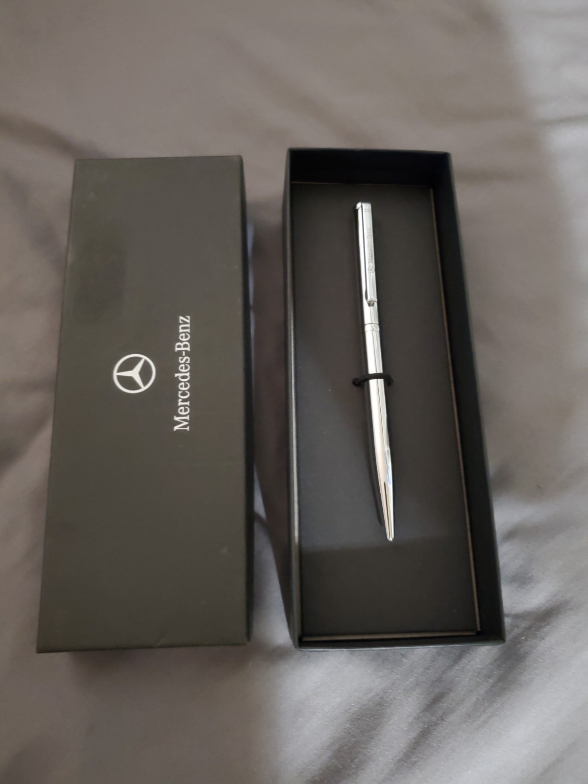 Official Mercedes-Benz Collection Ballpoint Pen Chrome Silver OEM B66954197