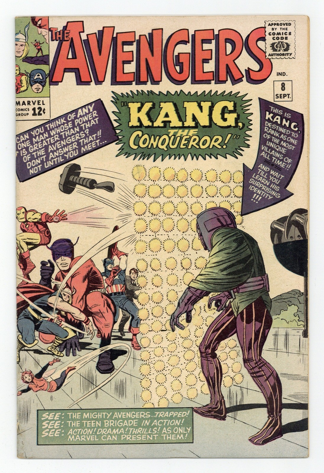 Avengers #8 GD/VG 3.0 1964 1st app. Kang the Conqueror