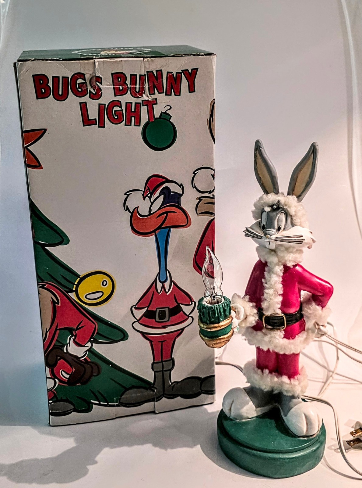 1995 Warner Bros Bugs Bunny Christmas Light WORKS Original Box