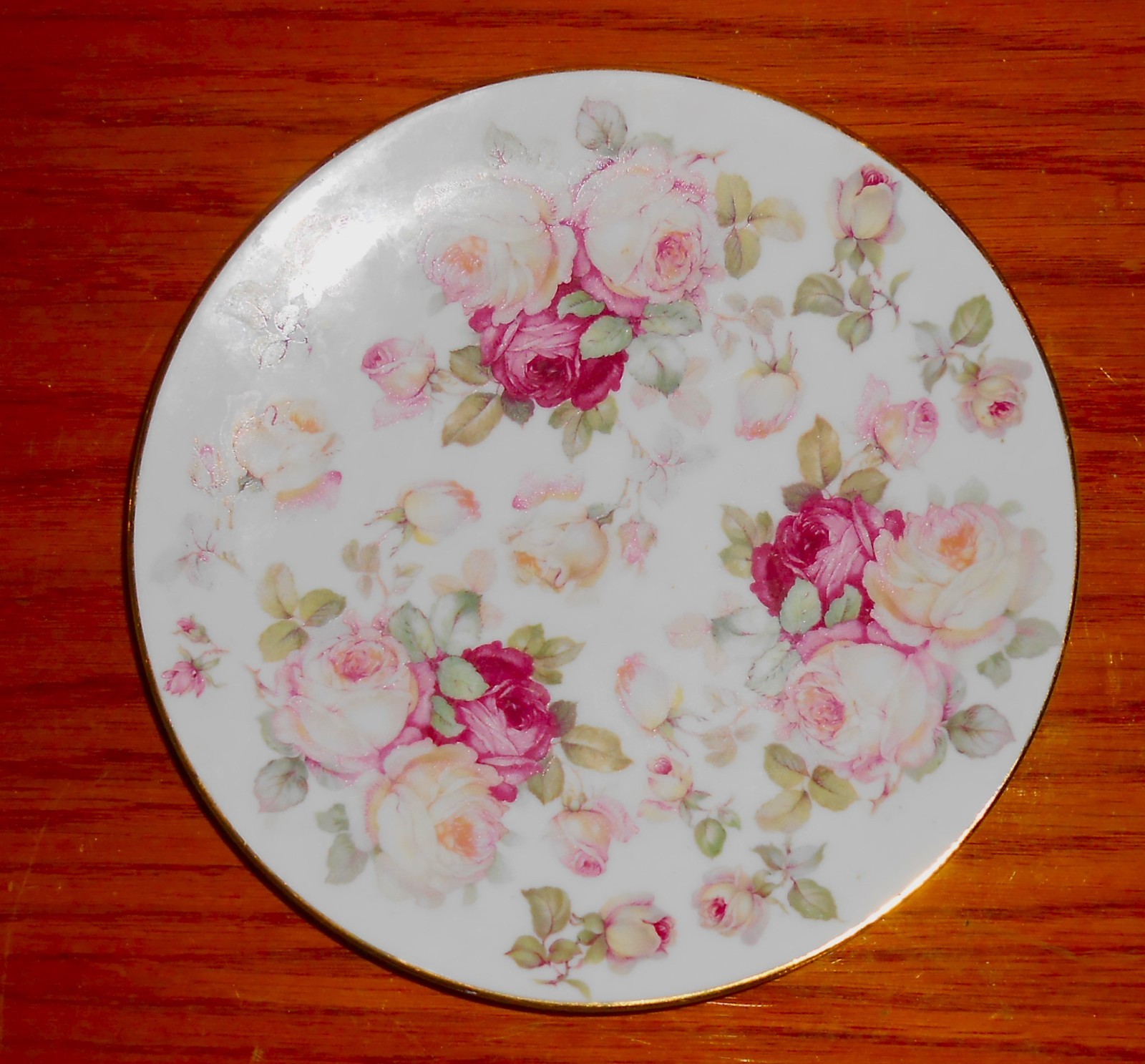 Schumann Arzberg German Porcelain Rose Salad /Dessert Plate  8\