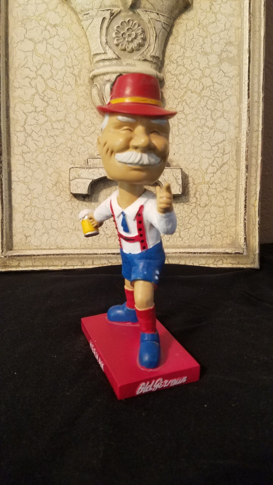 Old German Brewing Herman The German Bobblehead. New In Box From Iron City...