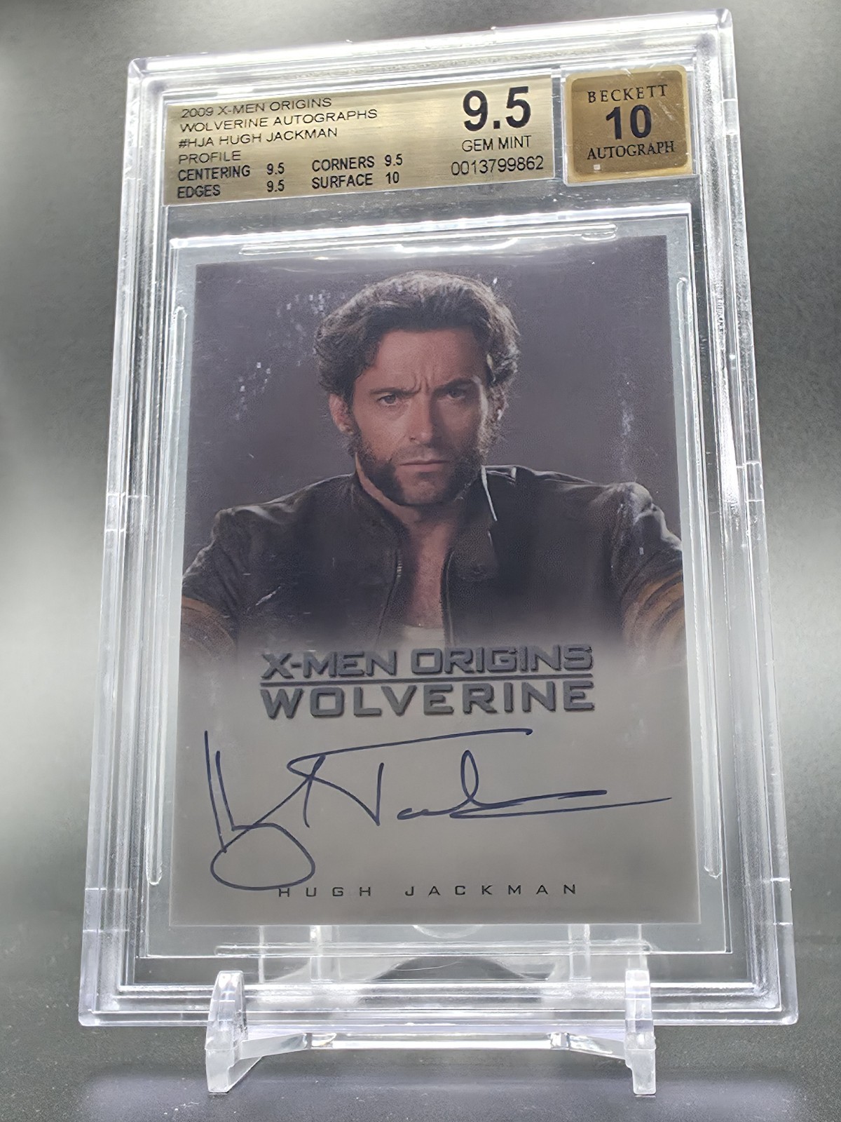 Rittenhouse 2009 X-Men Origins Wolverine Hugh Jackman Auto #HJA BGS 9.5/10 Rittenhouse 2009 X-Men Origins Wolverine Hugh Jackman Auto #HJA BGS 9.5/10
