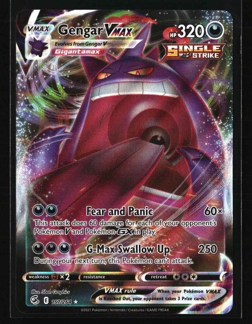 Gengar VMAX SWSH08: Fusion Strike #157/264