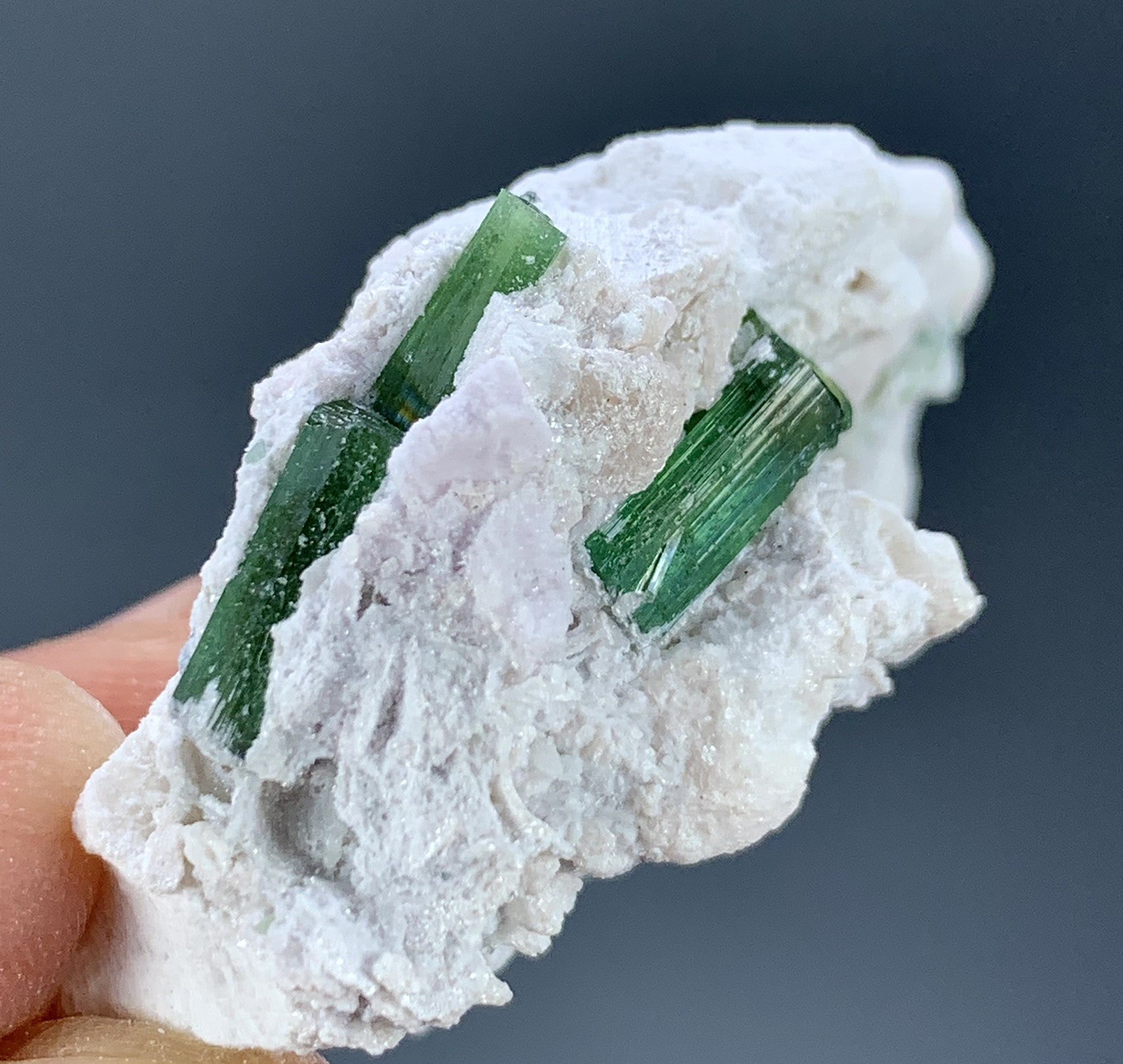 21 Gram Natural Tourmaline Crystals Specimen From Afghanistan.