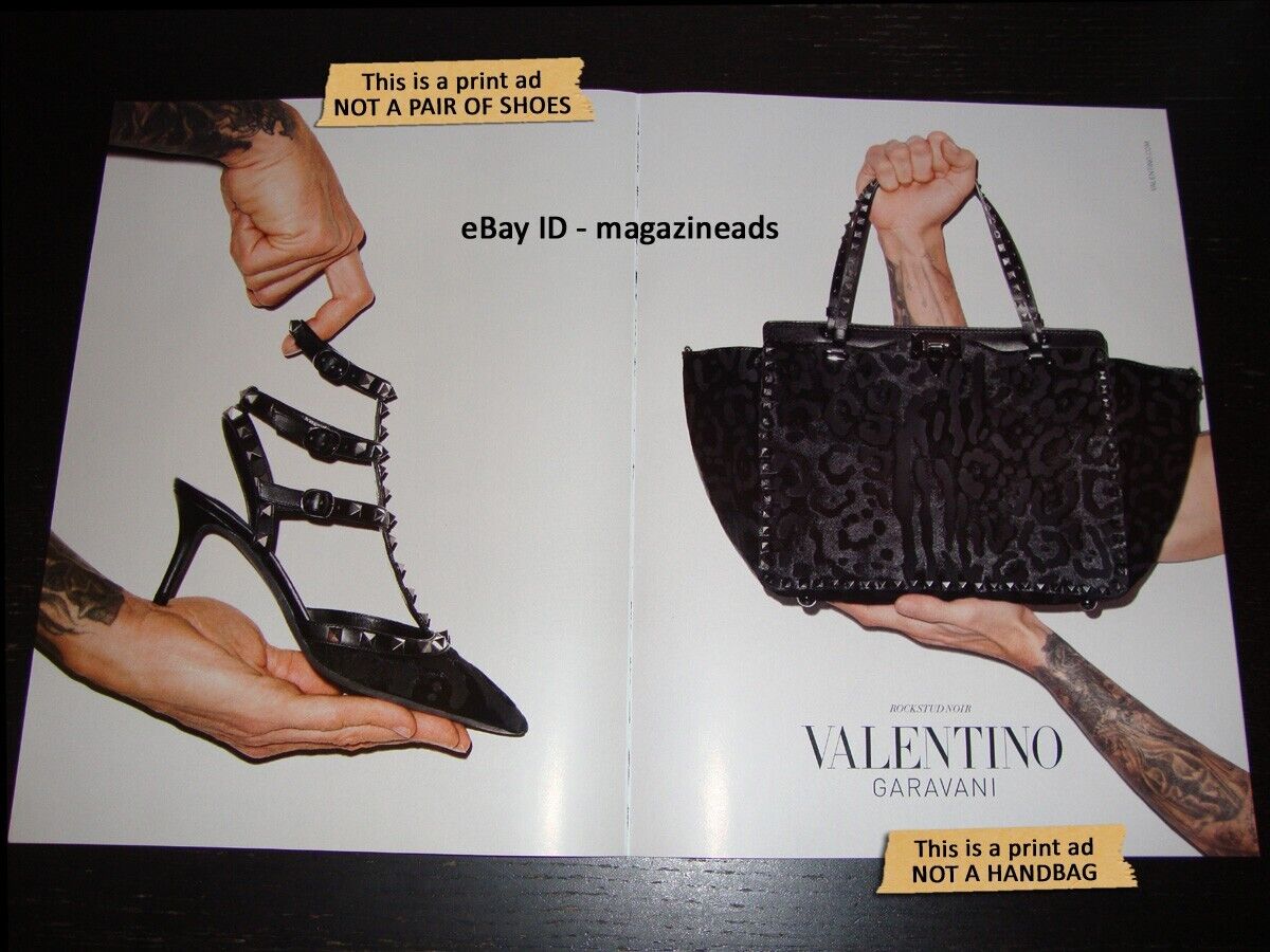 VALENTINO 2-Page AD Fall 2013 Accessories ROCKSTUD NOIR Terry Richardson