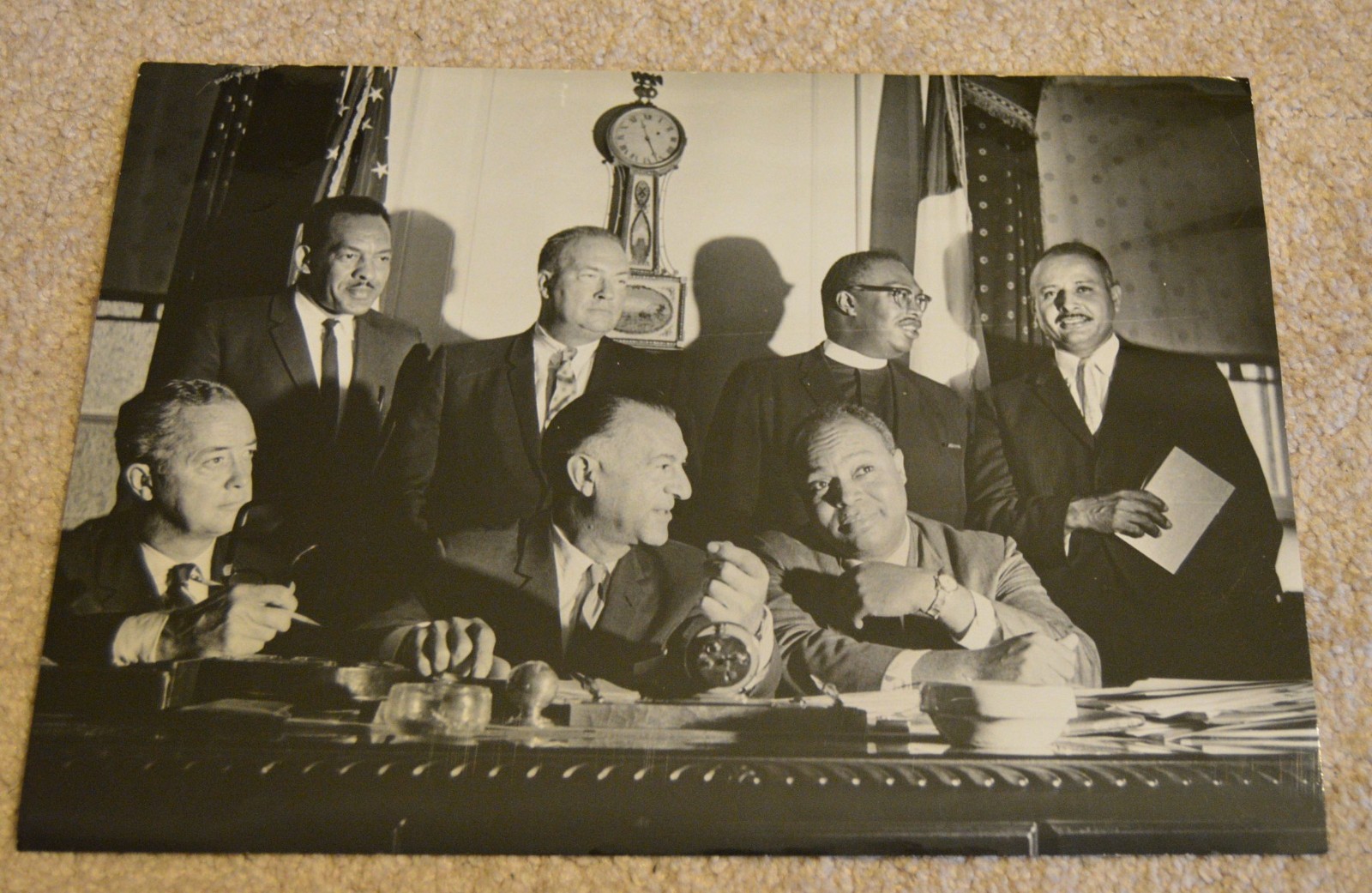 1964 Harlem Riots City Hall Meeting Photo James Farmer CORE NAACP Urban League