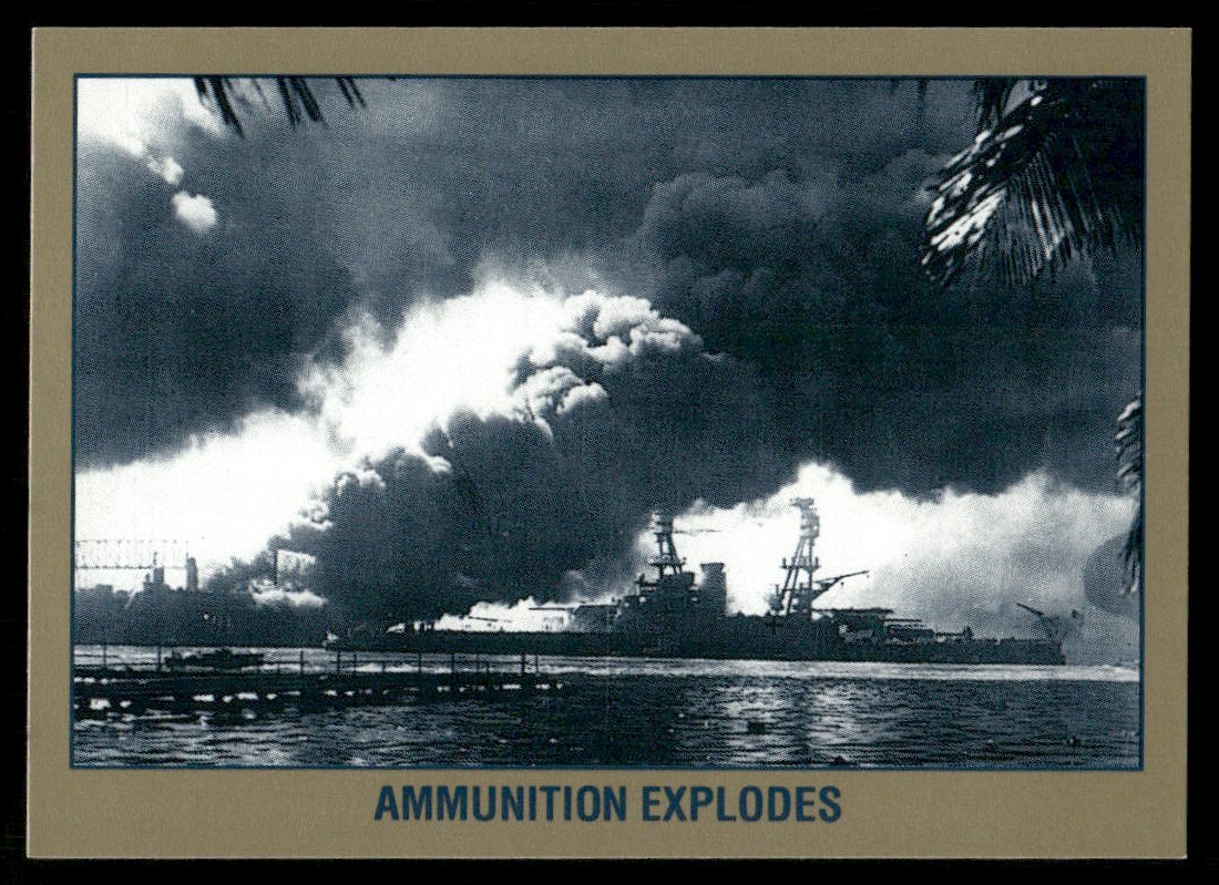 Ammunition Explodes 1991 Pearl Harbor War Card #16 (NM) Ammunition Explodes 1991 Pearl Harbor War Card #16 (NM)