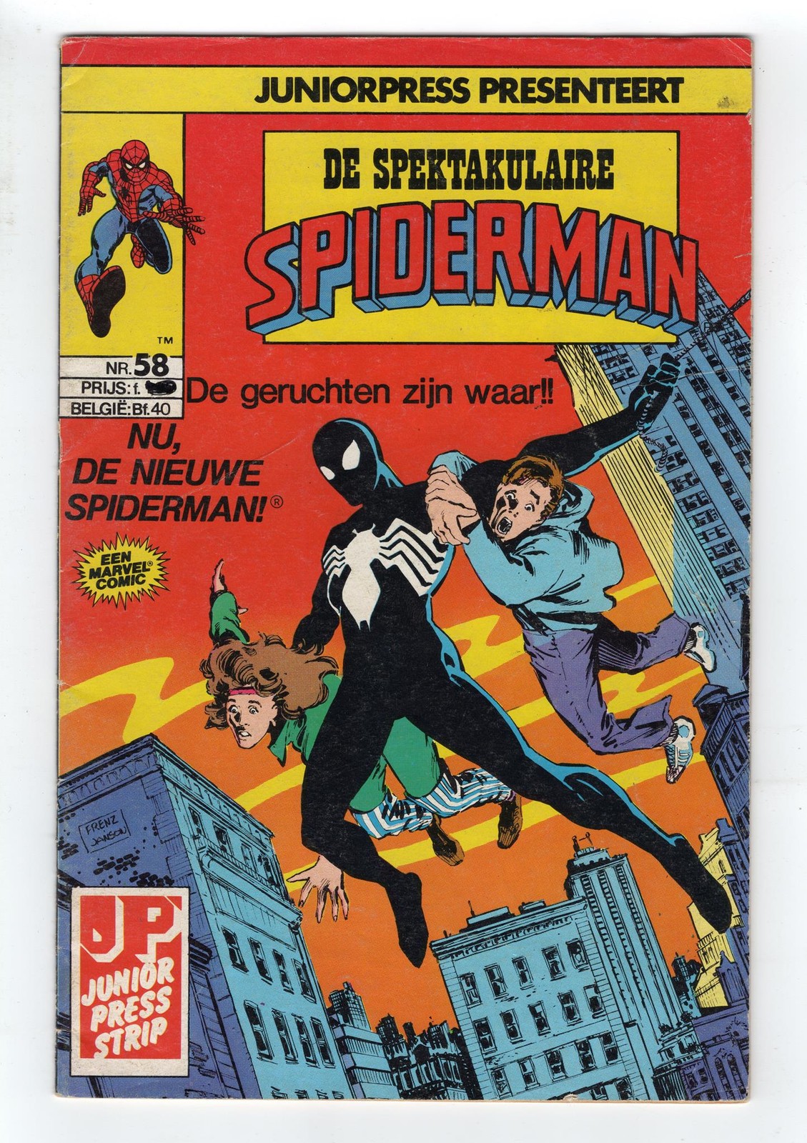 1984 MARVEL AMAZING SPIDER-MAN #252 & #253 1ST BLACK SUIT & ROSE RARE KEY DUTCH