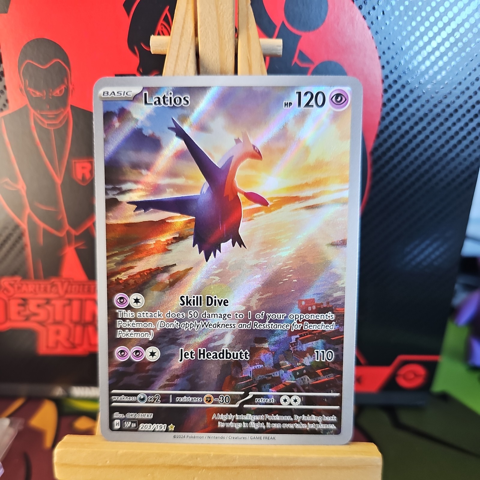Latios 203/191 surging sparks illustration rare Pokémon TCG English