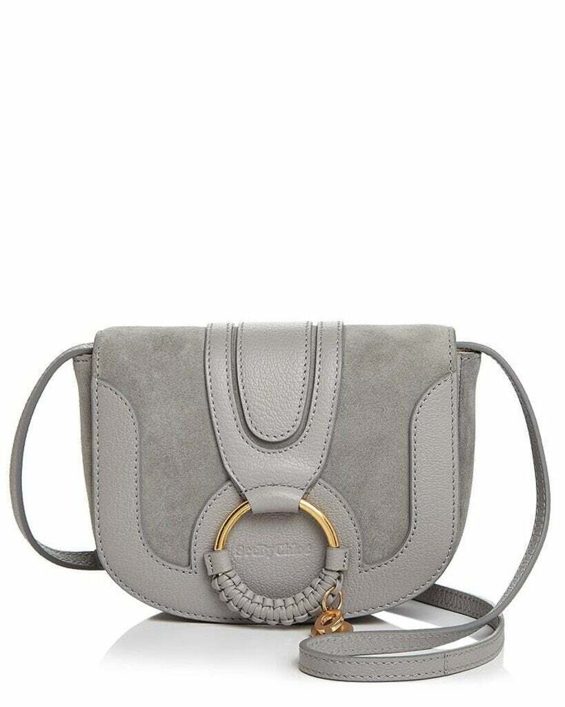 SEE by CHLOE HANNA leather + suede CROSSBODY retail 450.00