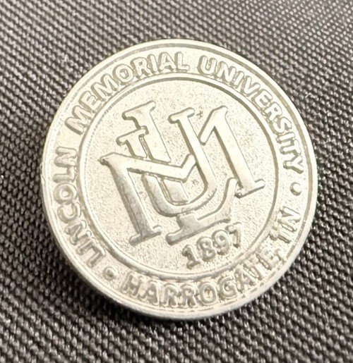 Vintage Lincoln Memorial University LMU 1897 Lapel Pin Harrogate TN 19mm
