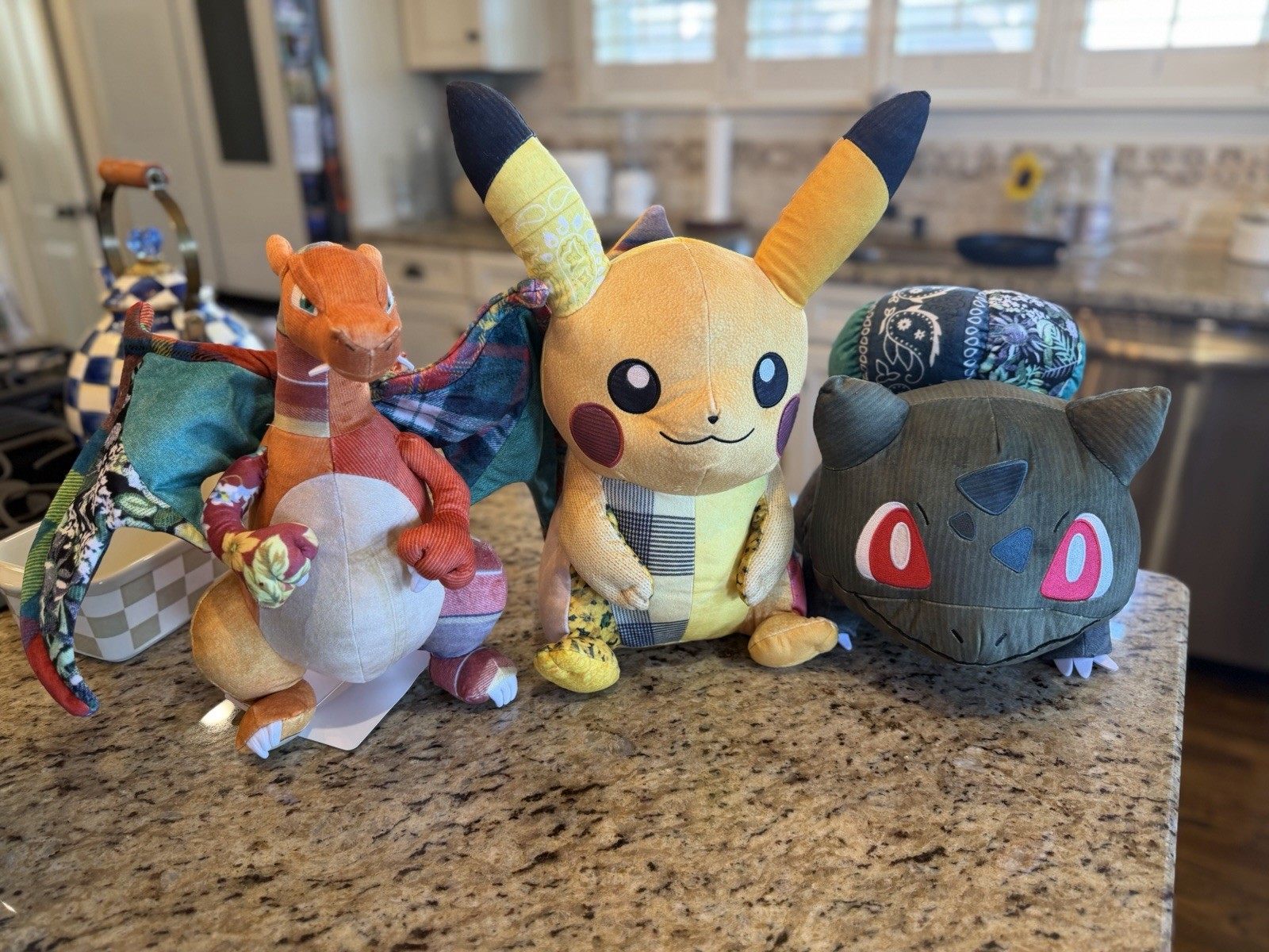 Sean Wotherspoon x Pokémon Center Plush Lot Pikachu Charizard Bulbasaur NEW