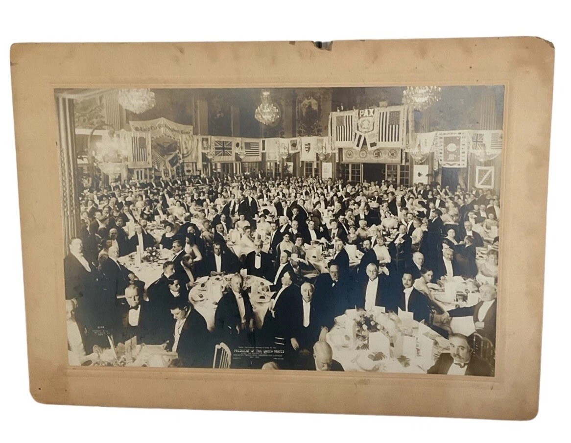President Taft 1913 Silver Gelatin LARGE FORMAT BANQUET PHOTO Louis Sherry’s NYC