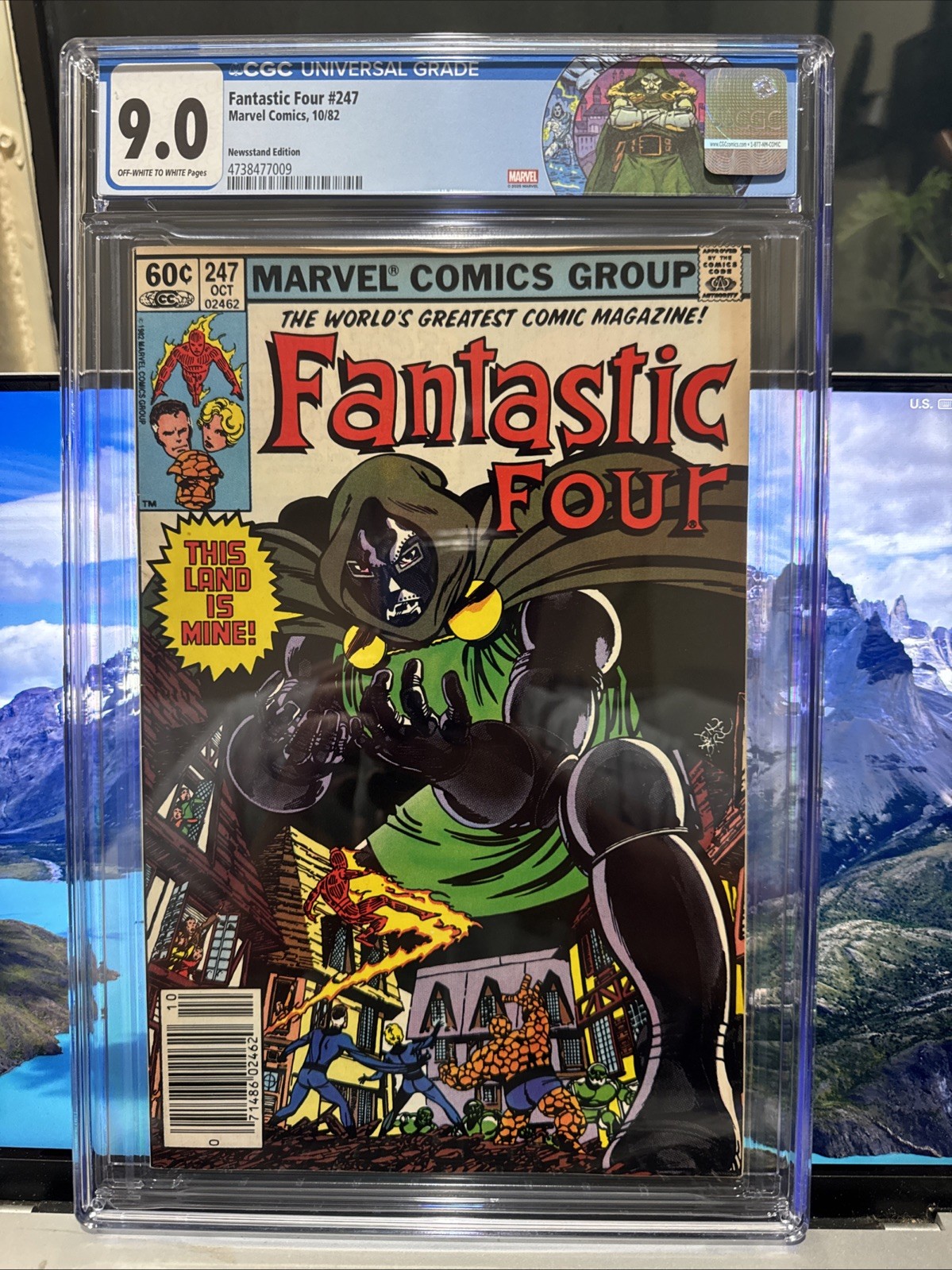 FANTASTIC FOUR #247 CGC 9.0 1ST APP KRISTOFF VERNARD/DOOM LABEL NEWSSTAND MARVEL