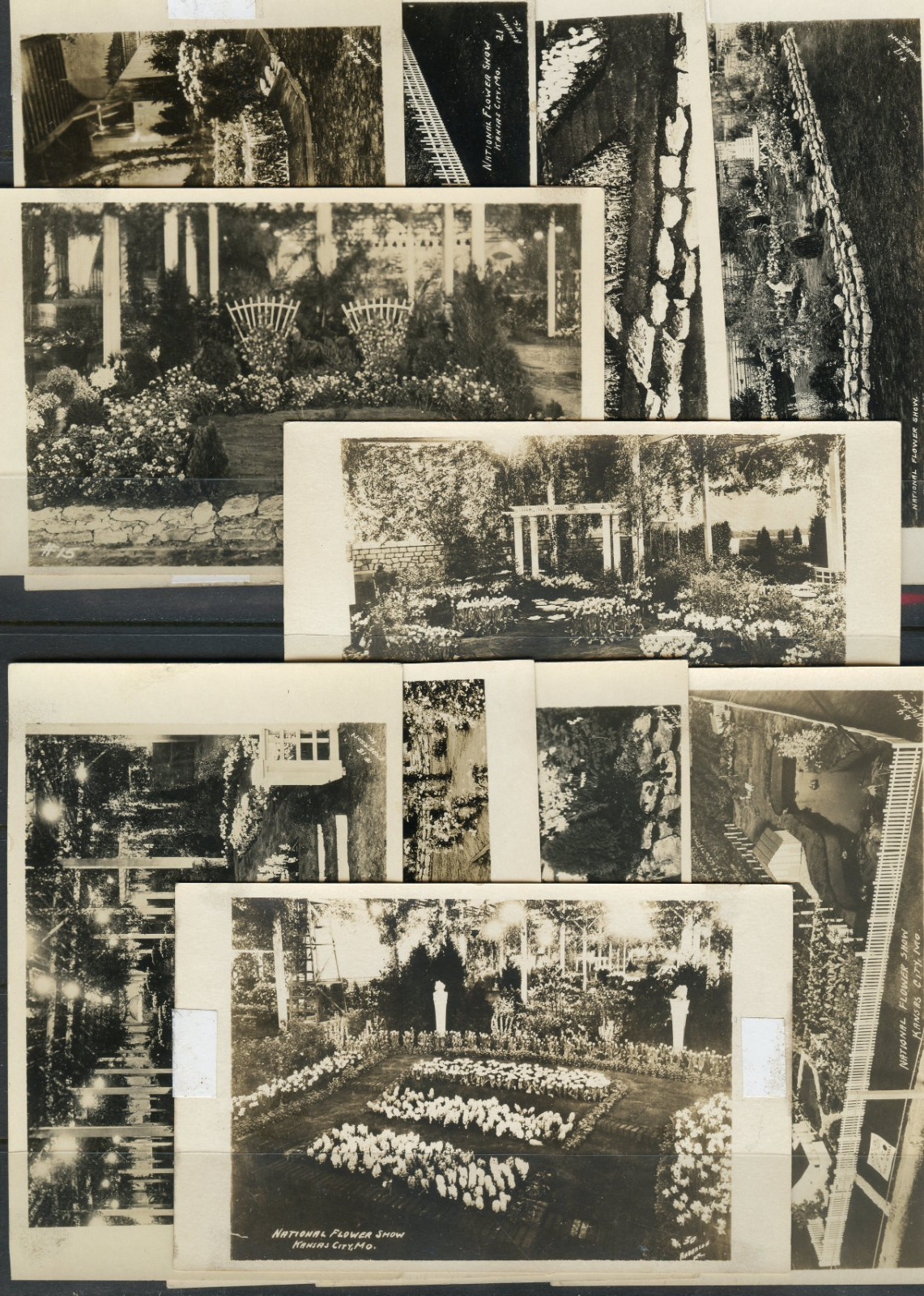 1940s KANSAS CITY Missouri RPPC  12 Postcards 