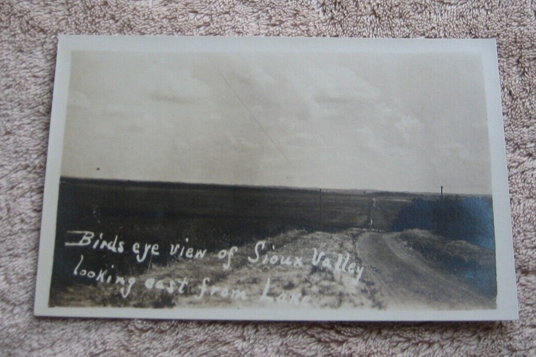 Sioux Valley IA Iowa RPPC Birdseye Real Photo Postcard Sioux Valley IA Iowa RPPC Birdseye Real Photo Postcard