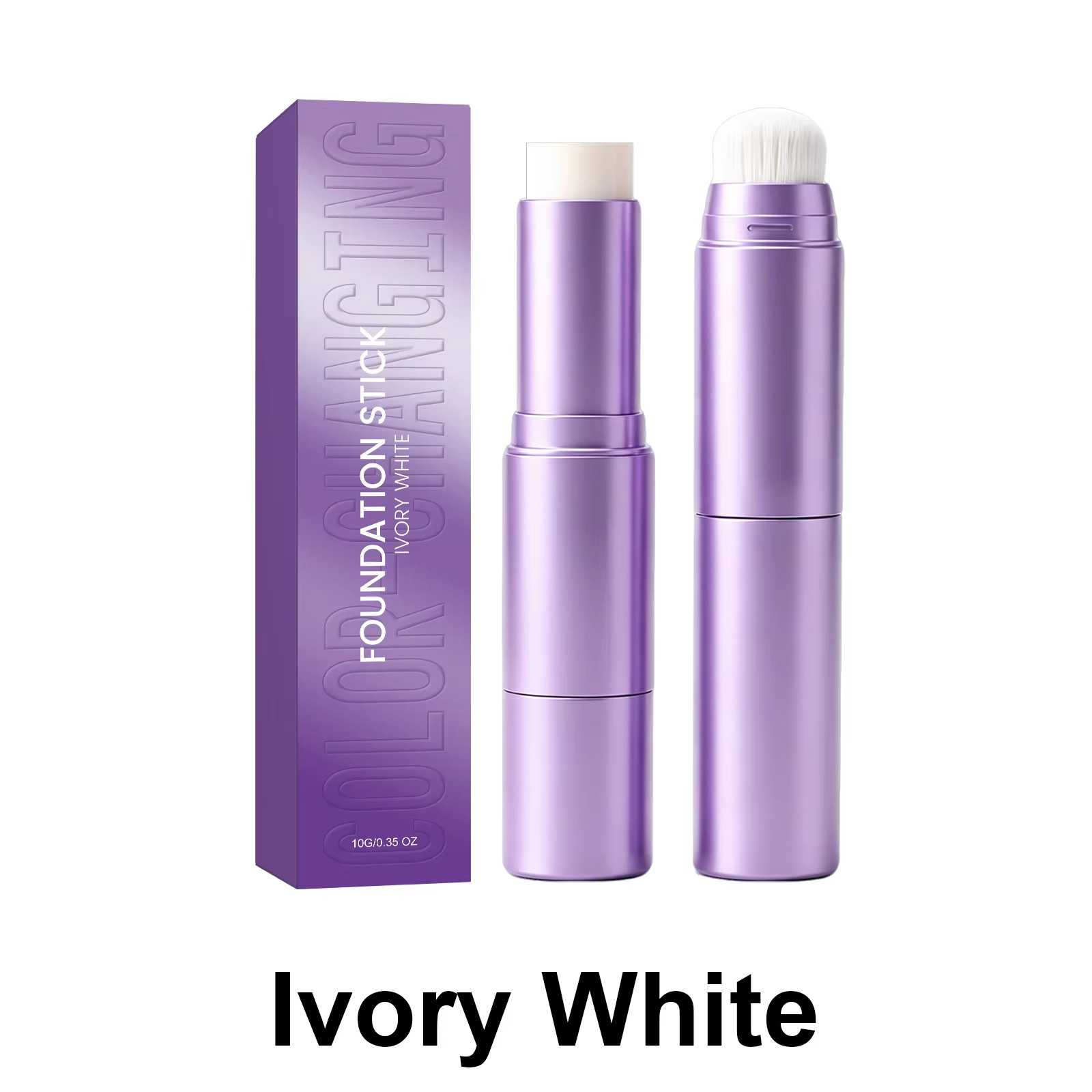 Facelove Foundation Stick, Changing Foundation Stick, 2-in-1 Waterproof & Long