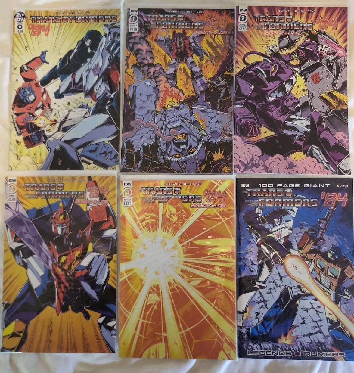 Transformers '84 Secrets & Lies 0, 1-4 IDW Comics Legends And Rumors 84 Complete