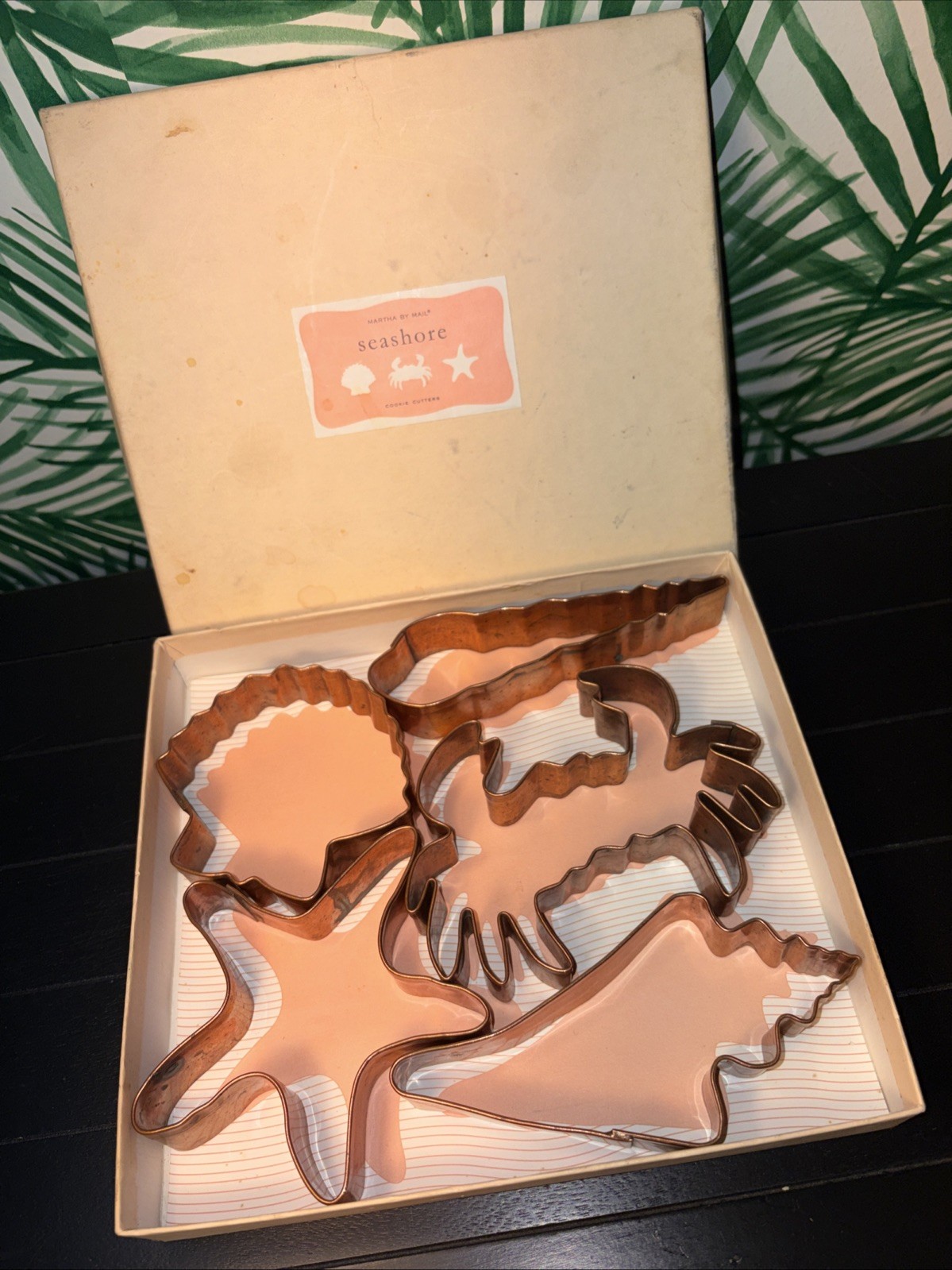 Martha Stewart By Mail “Seashore” Copper Cookie Cutter Set Of 5
