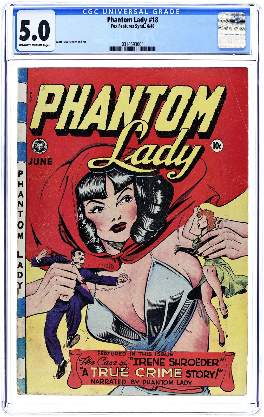 Phantom Lady #18 CGC 5.0 1948 0314693004