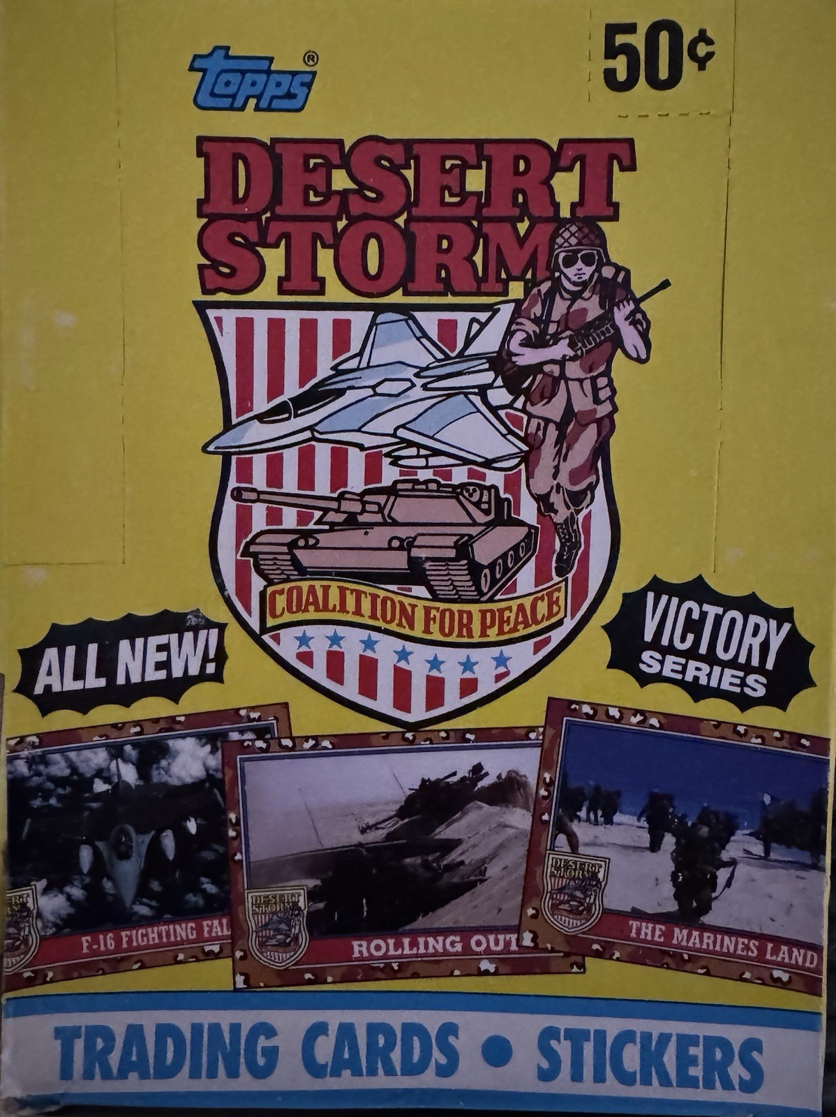 (1) 1991 Topps Desert Storm Victory Series 36 Sealed Pack Box Case Fresh 🔥