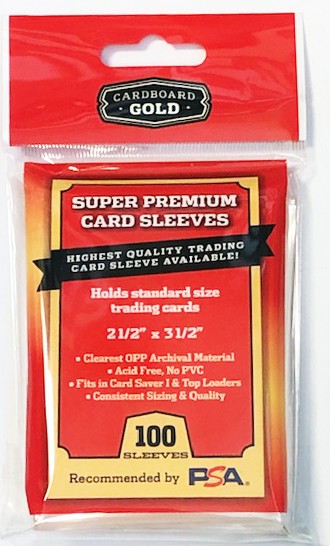 Cardboard Gold Super Premium Soft Sleeves - 100ct Pack
