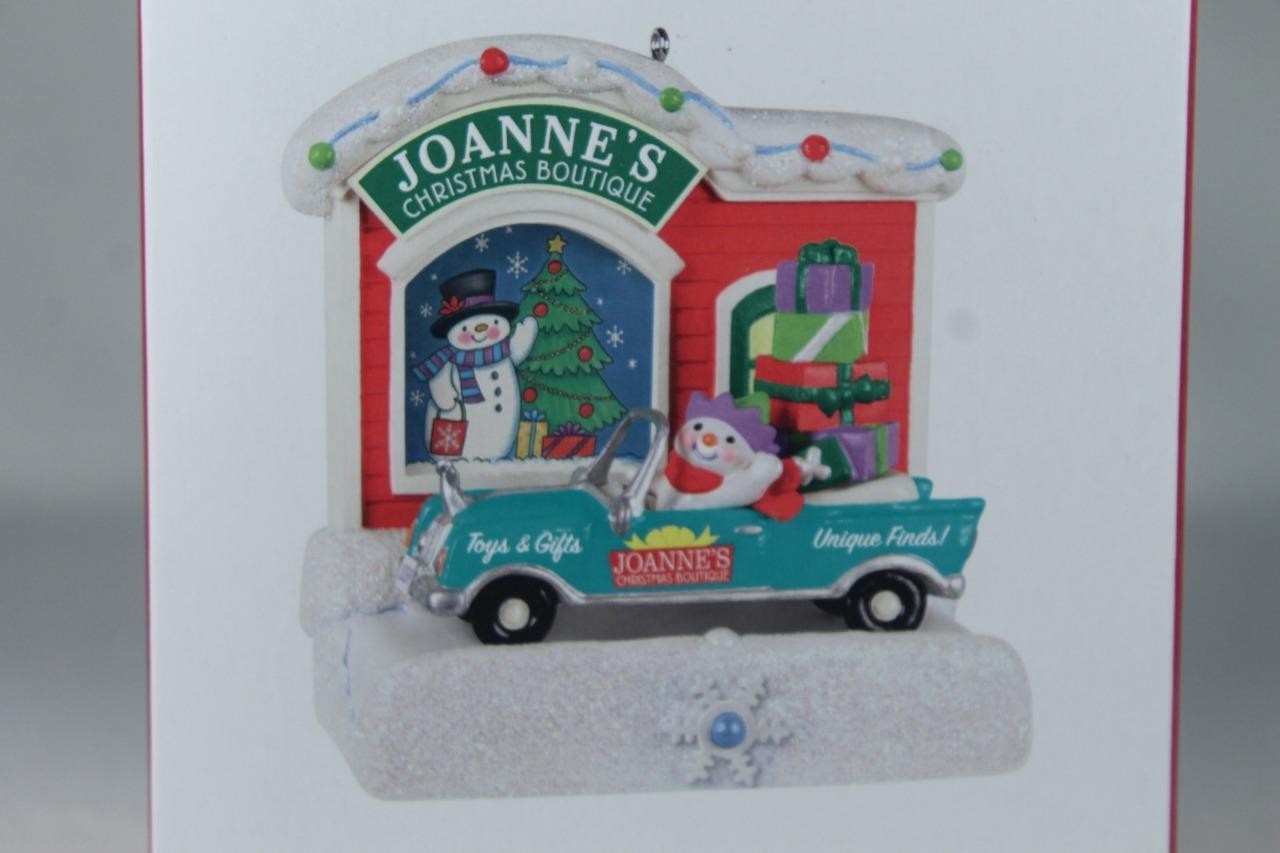 Hallmark \'Joanne\'s Christmas Boutique\' Happy Holiday Parade Magic 2023 Orn NIB