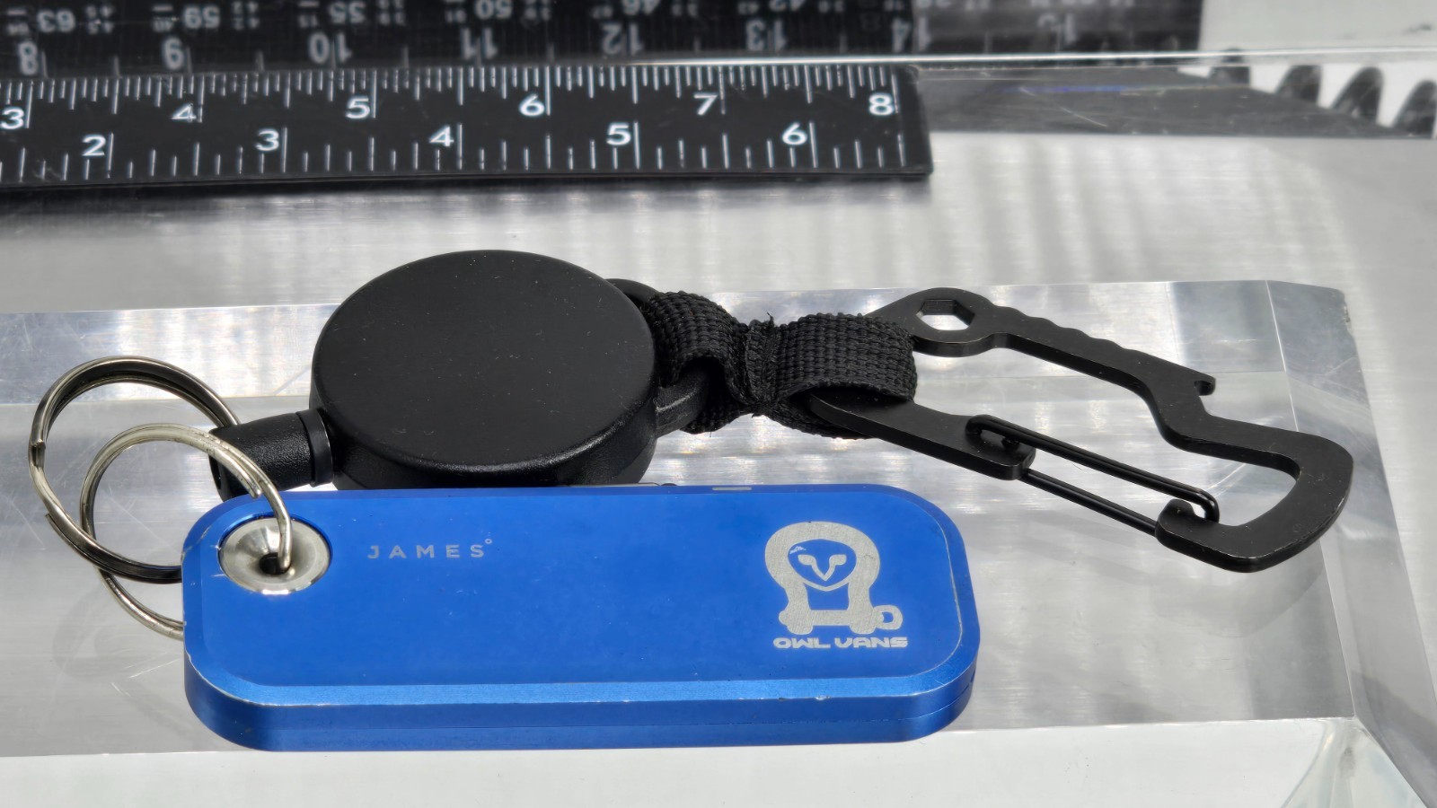 The James Brand Palmer Utility Knife Owl Vans Employee Exclusive EDC Blue Rare
