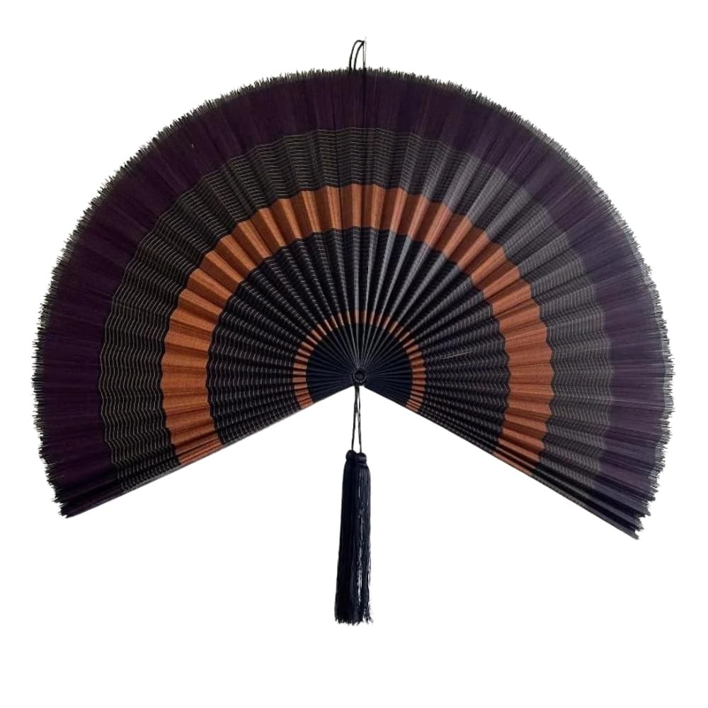 ChumDecor Fan Wall Decor, Large Bamboo Fans for Boho Hanging Headboard,