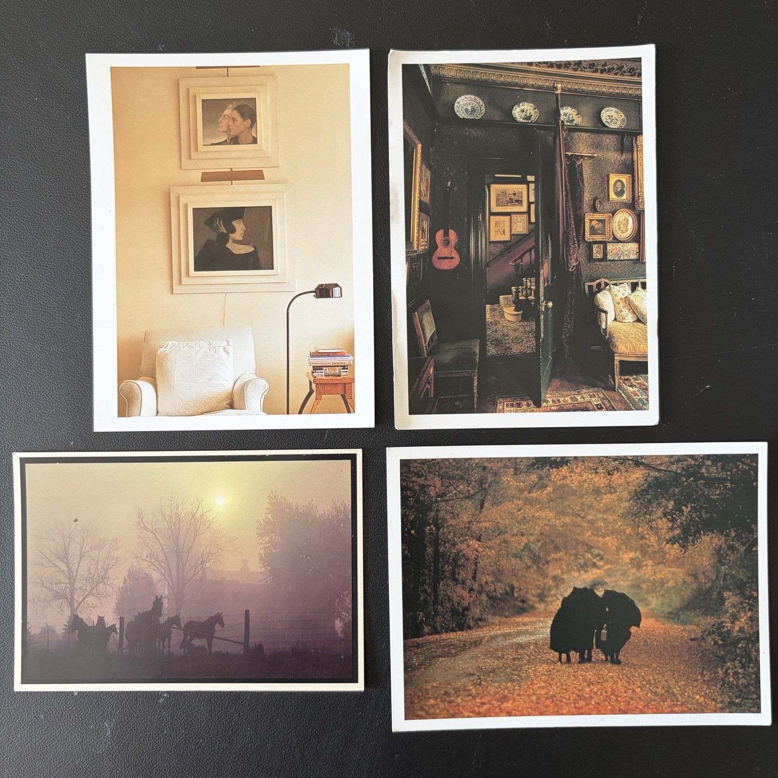 Vintage Post Card Lot Of 4 (#1) Junk Journal Ephemera Scrapbook Paper Craft