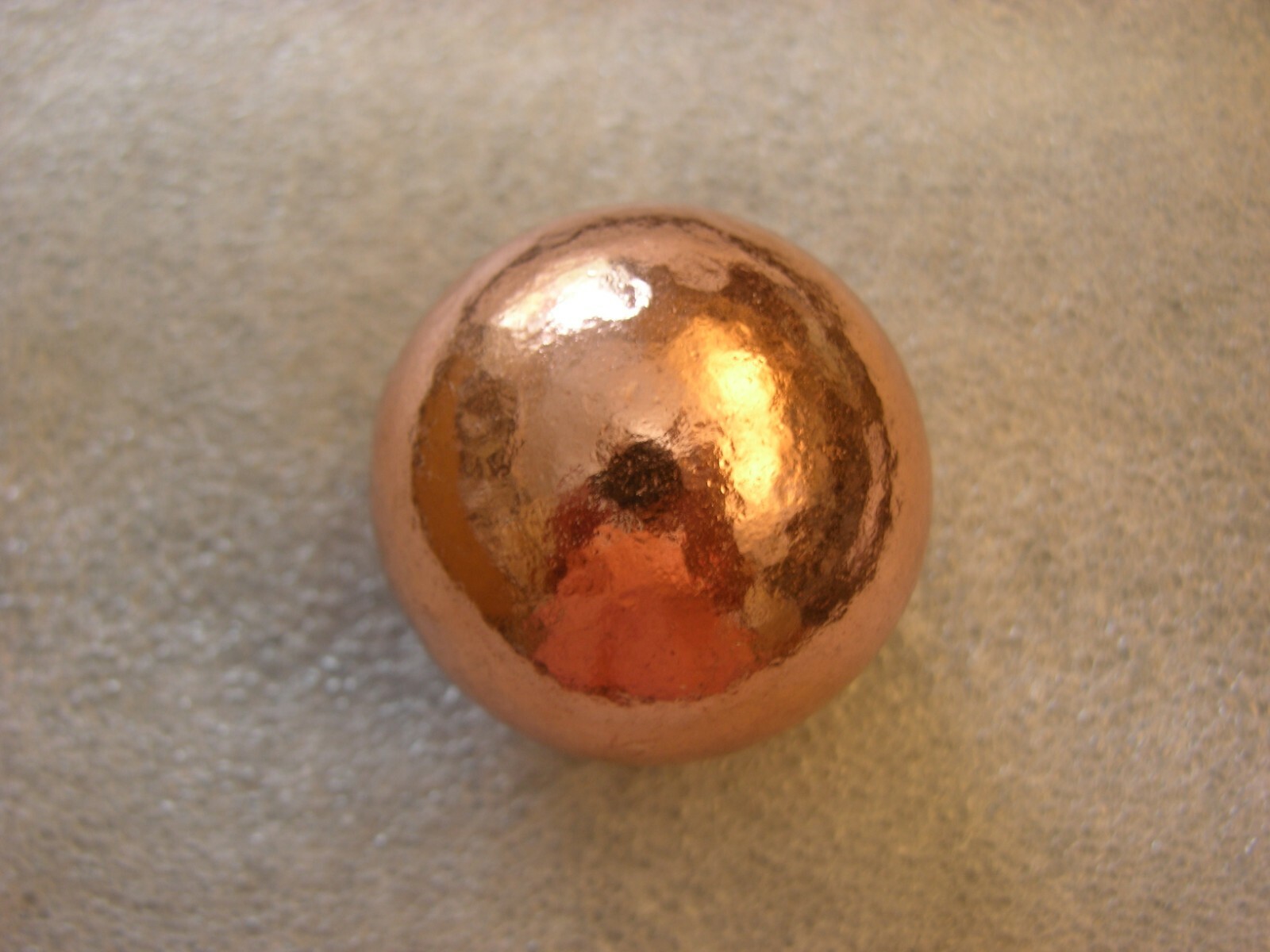2 Copper balls 2 inch diameter solid Michigan copper 1.33 pounds each