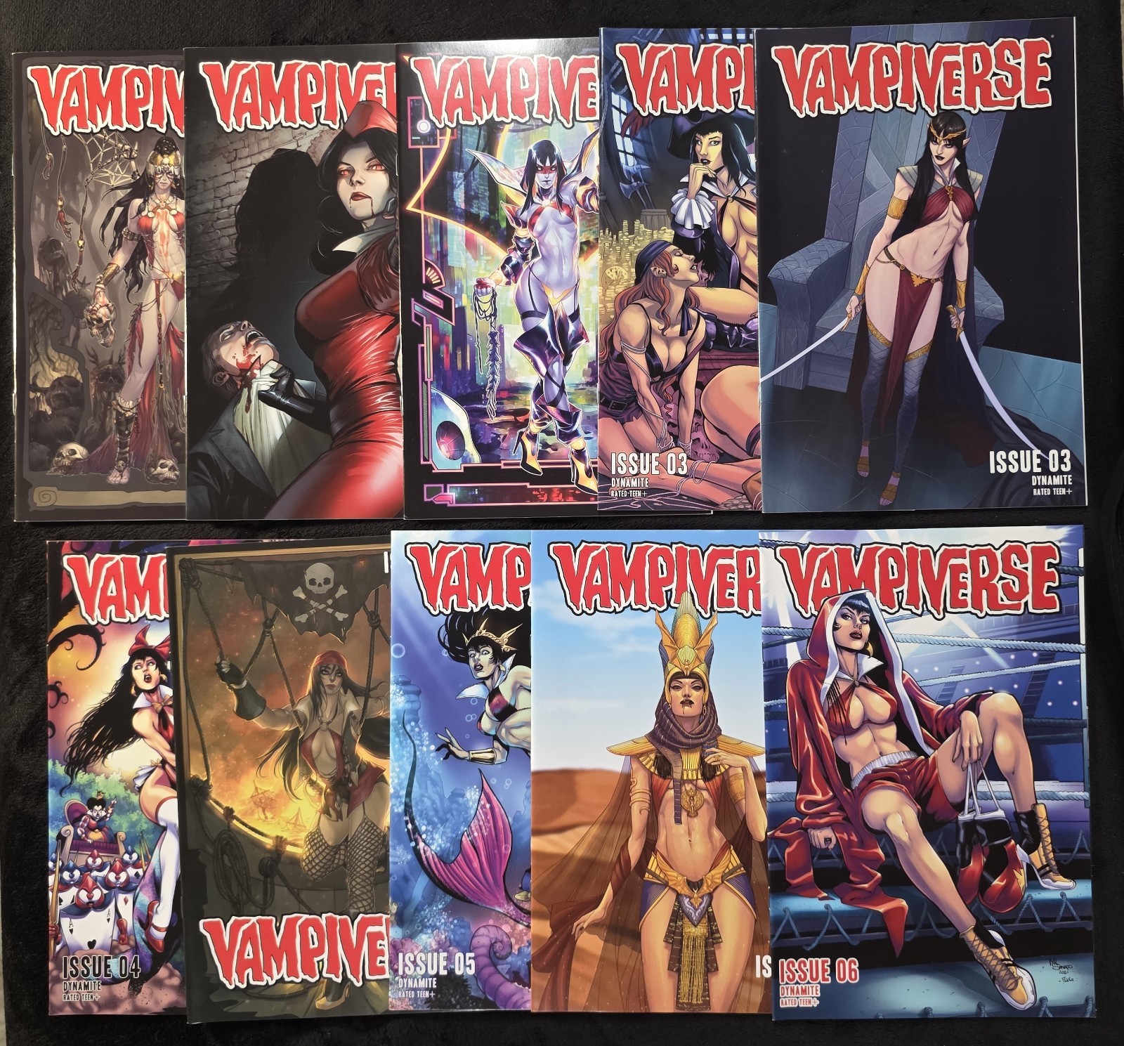 VAMPIVERSE 1 2 3 4 5 6 VARIANT Complete SET VAMPIRELLA DYNAMITE 2021 HUGE LOT