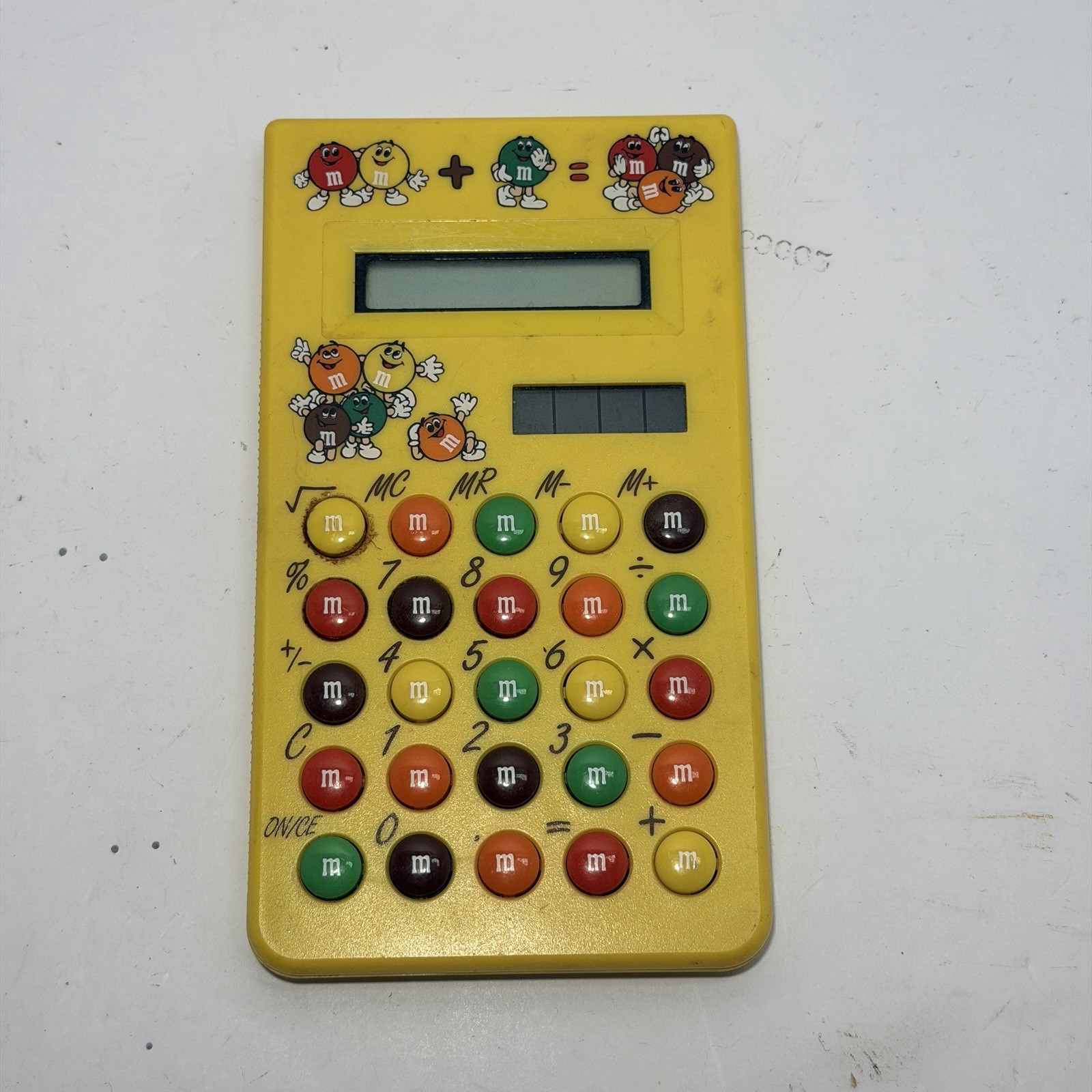 Vintage M&M\'s Candy 1993 Solar Powered Pocket Calculator untested
