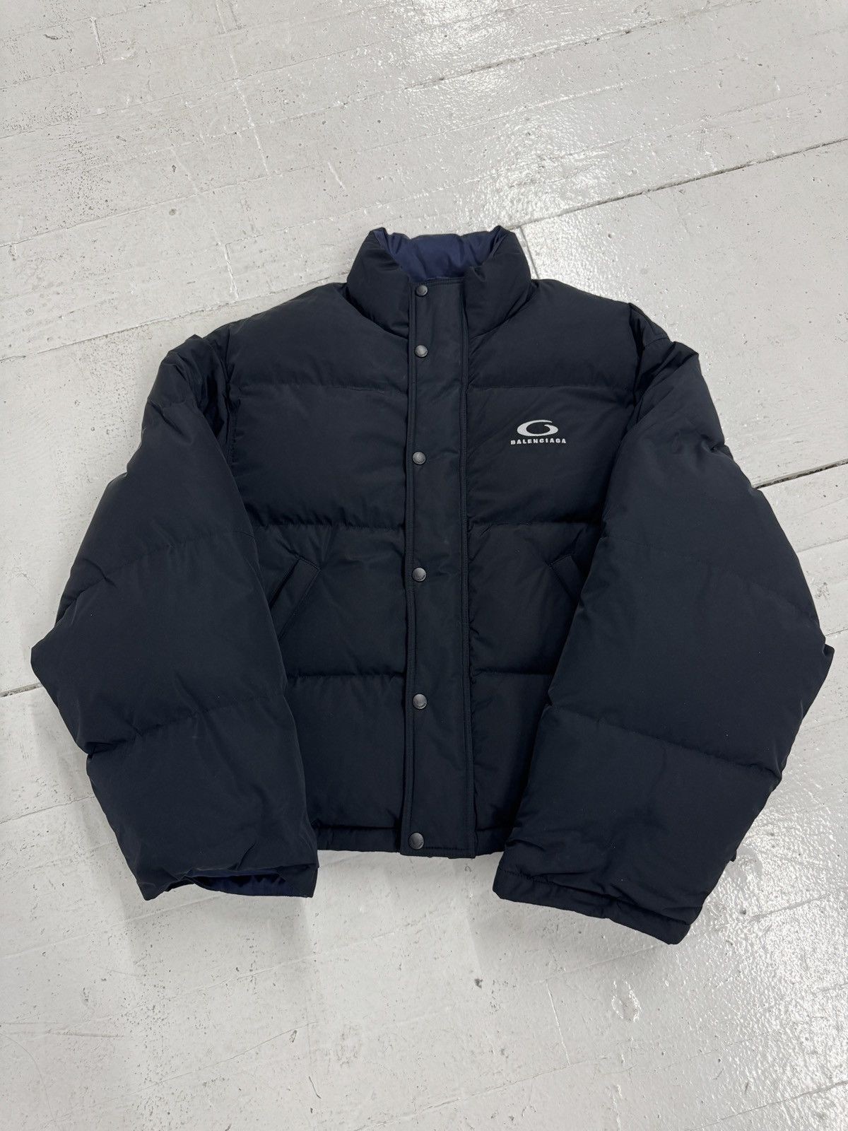 Balenciaga FW24 Runway Pin Reversible Down Puffer Jacket
