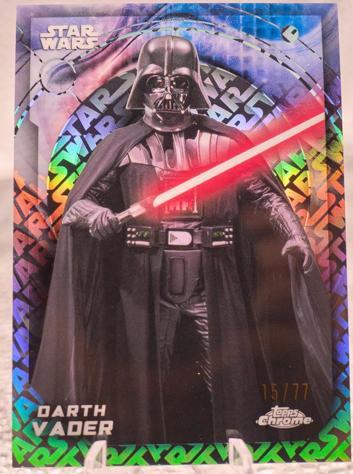 Darth Vader 2026 Topps Chrome Star Wars Galaxy 176 LogoFractor /77