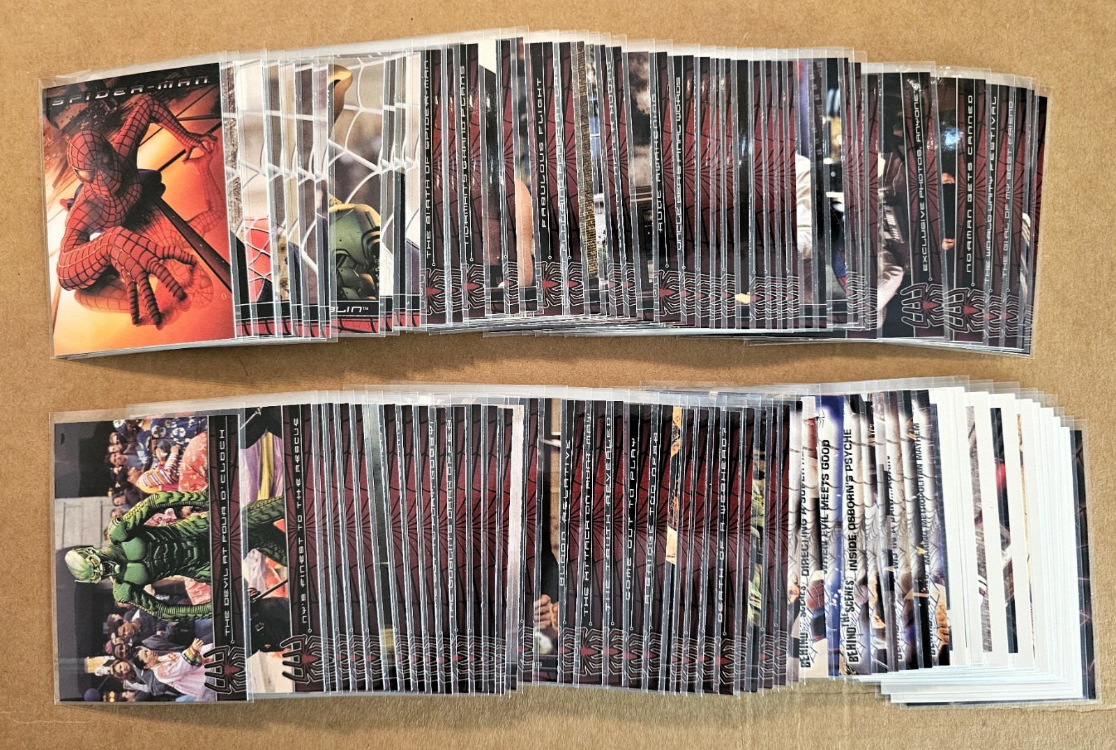 2002 Topps Spider-man the MOVIE Complete Set 1-100 Tobey Maguire RC Peter Parker