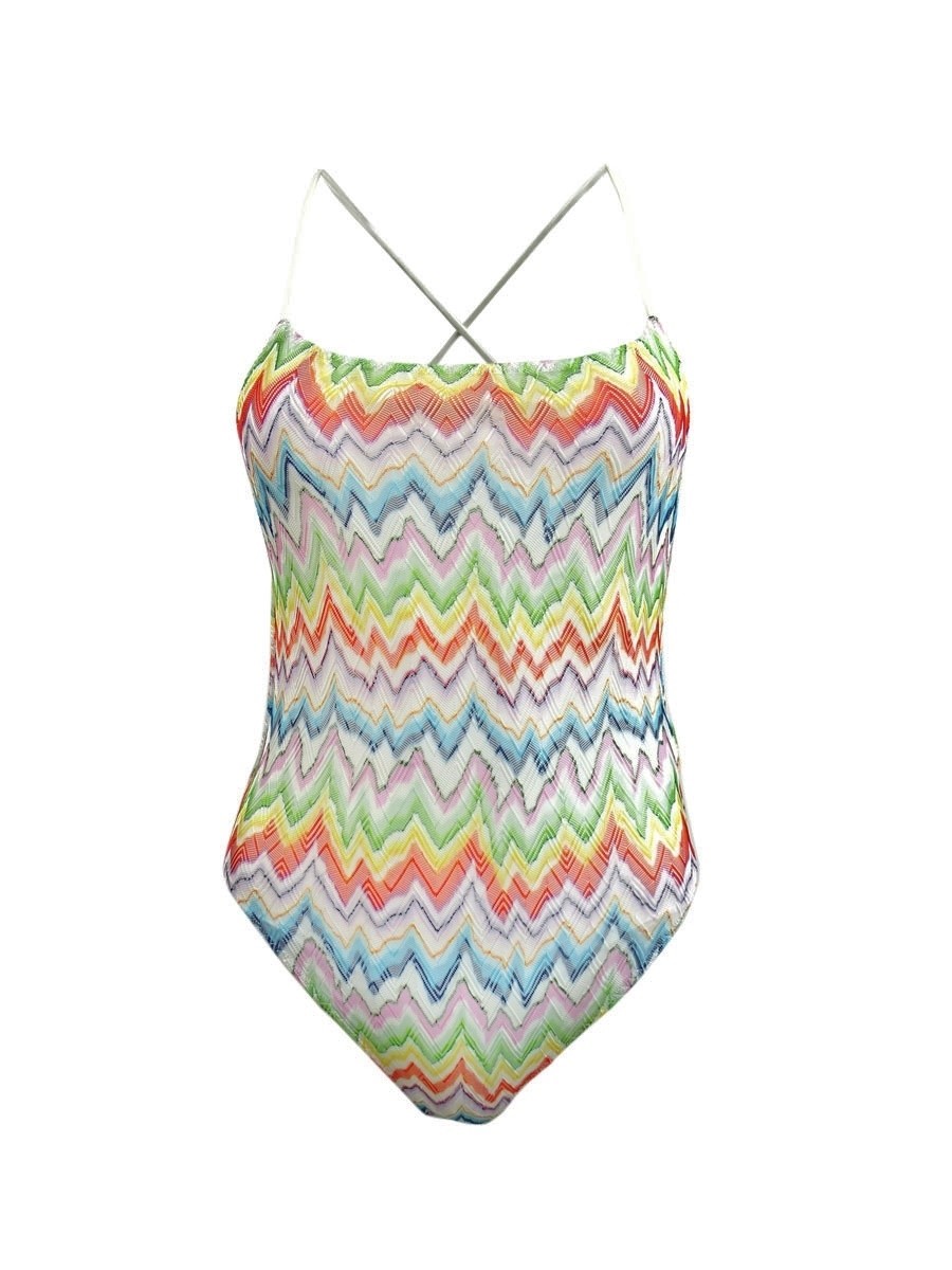 Missoni Mare Women's Multicolor Chevron One Piece Swimsuit (38/2, Multi)