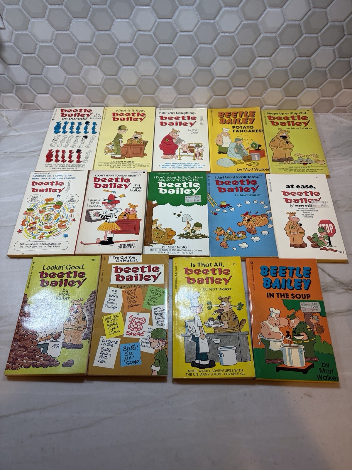 Vintage Comic Paperbacks Lot Of 14 Beetle Bailey 1960’s-1980’s