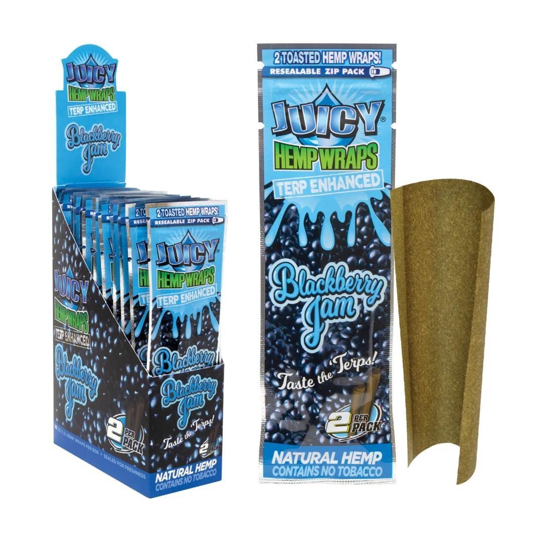 🤪 JUICY JAY BLACKBERRY JAM 🫐🔥 25 PACKS 📦 2 COUNT PER PACK 💯 FACTORY SEALED