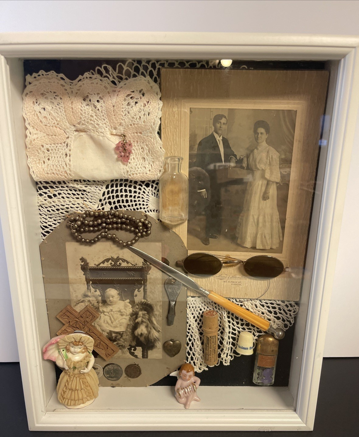 Antique Shadow Box Photos Things From Grandma's House