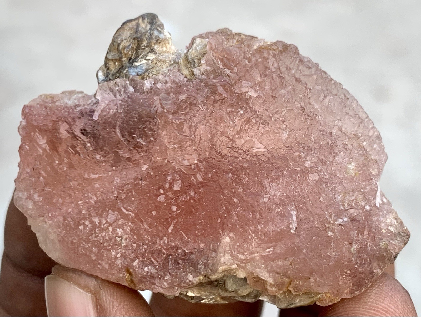 75 Grams Fabulous Pink Fluorite With Mica Specimen From Nagar Pakistan 75 Grams Fabulous Pink Fluorite With Mica Specimen From Nagar Pakistan