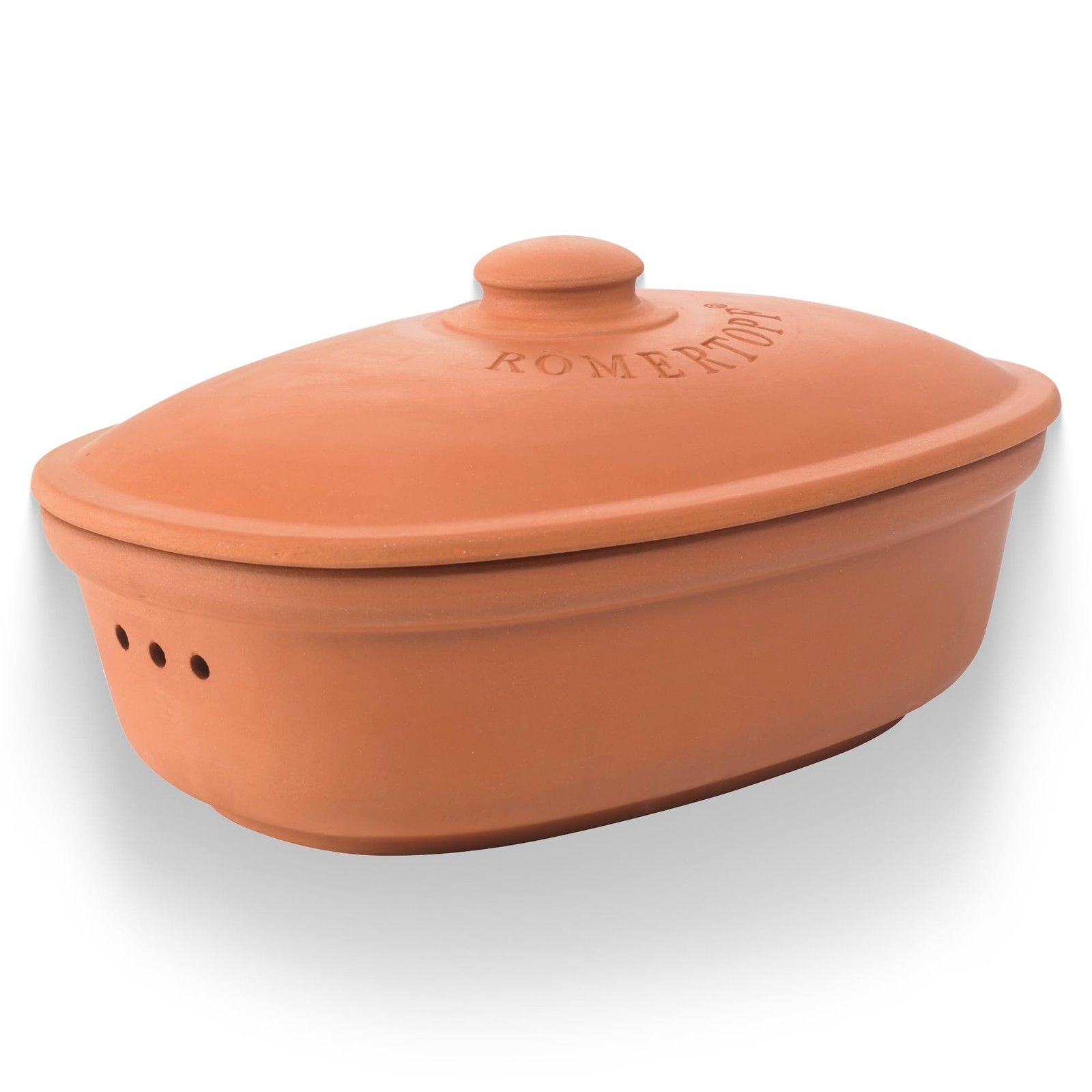 Romertopf 81005 Oval Ceramic Bread Freshness Pot Natural Ceramic Terracotta