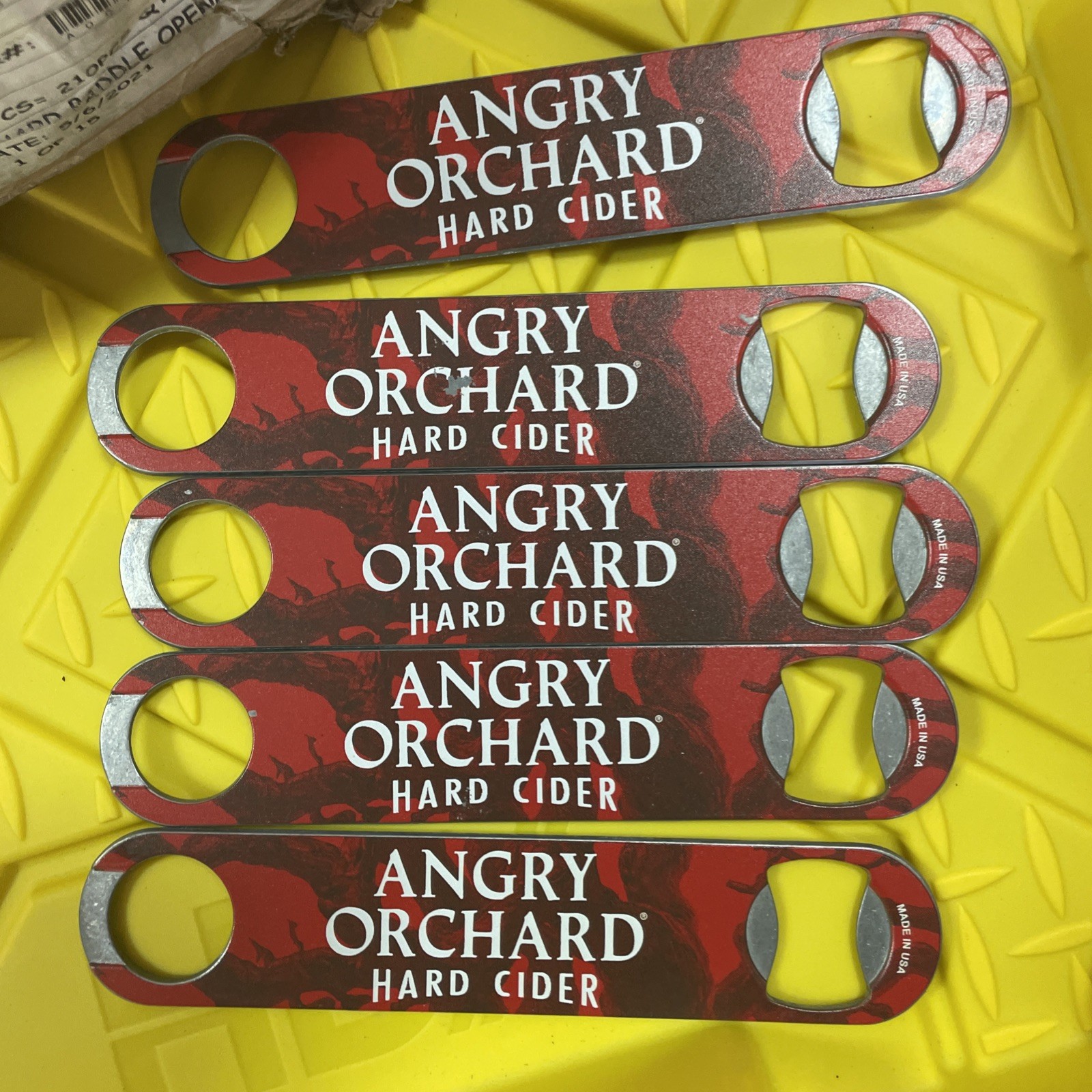 (5) Angry Orchard Tree Hard Cider  7 Inch Bottle Opener  NEW Made in USA
