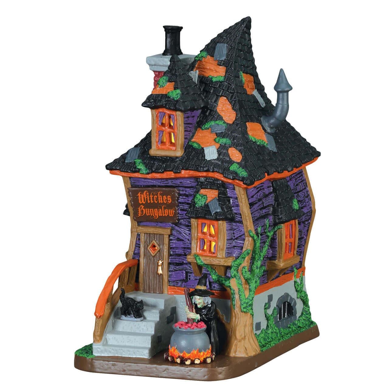Lemax Spooky Town Halloween Village Witches Bungalow 75183